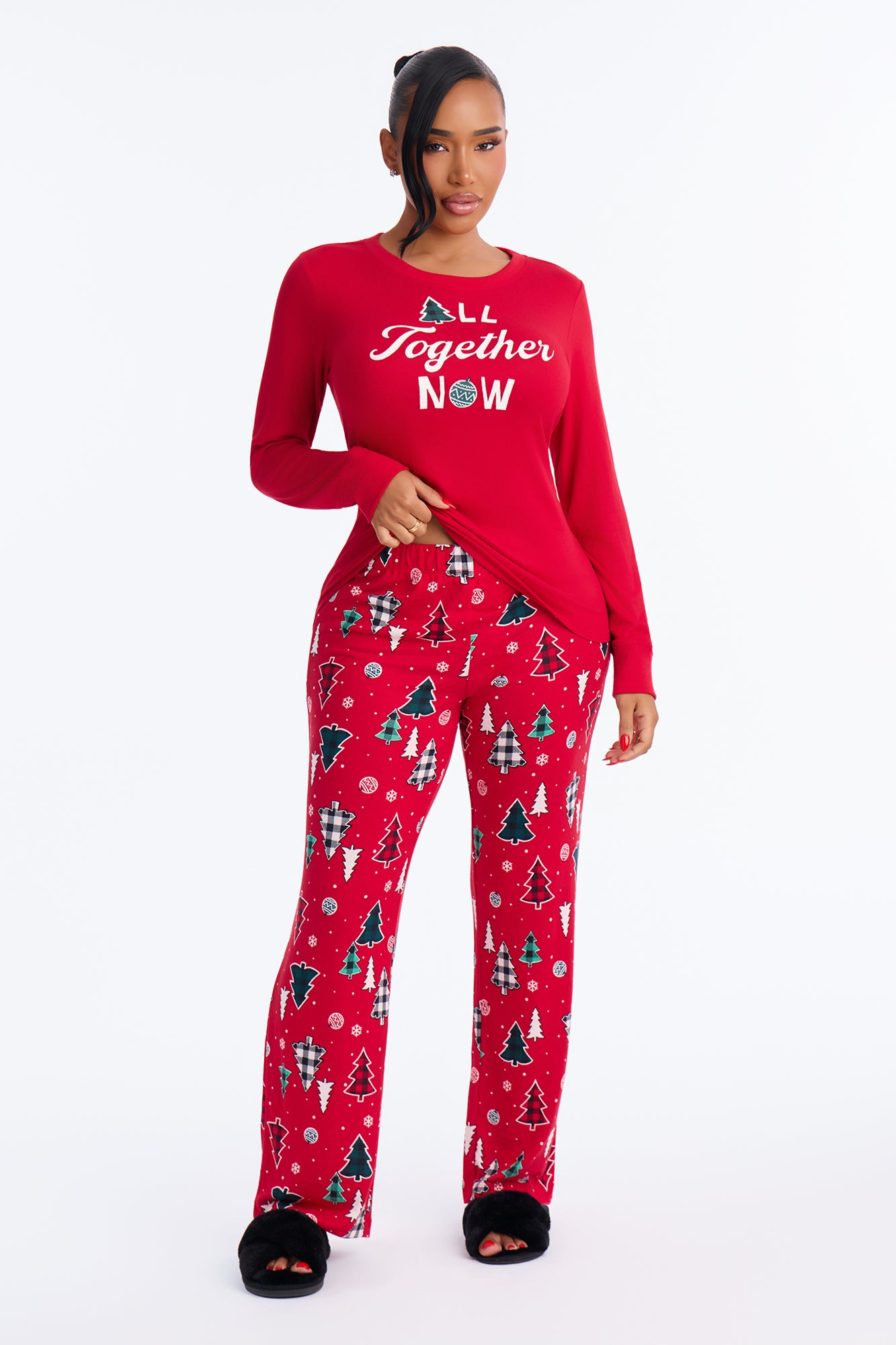 All Together Now PJ Pant Set - Red