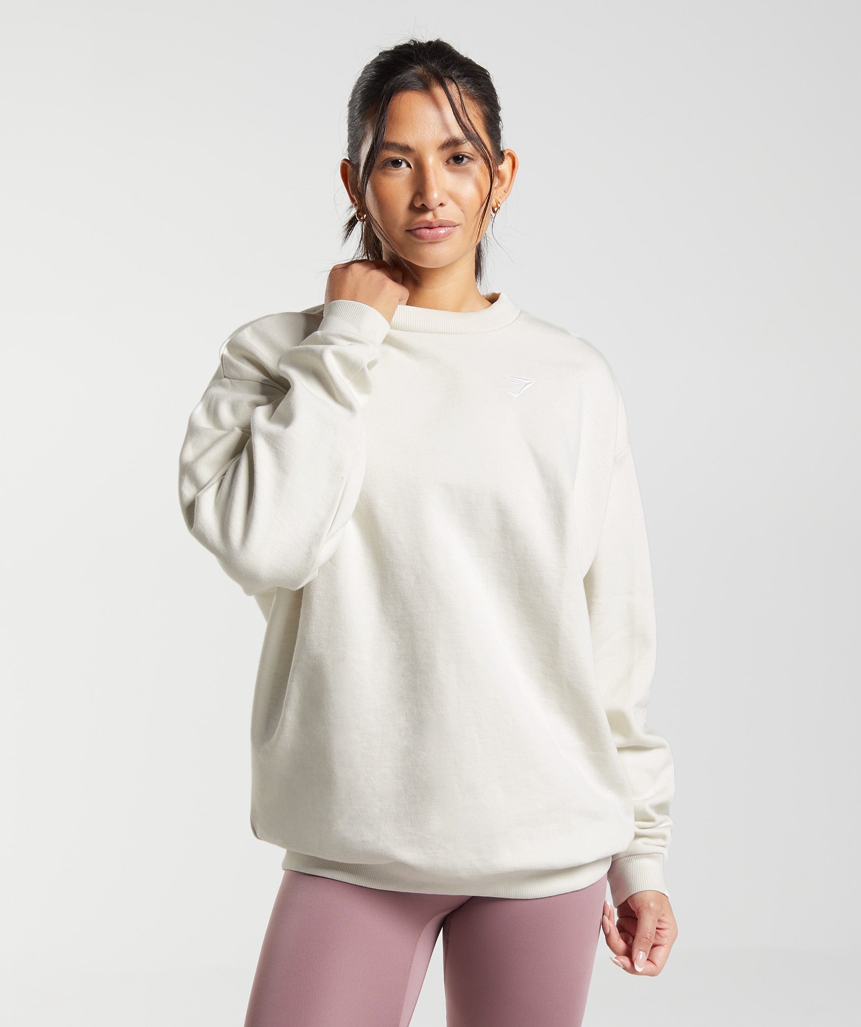 Gymshark Training Oversized Sweatshirt - Vanilla White