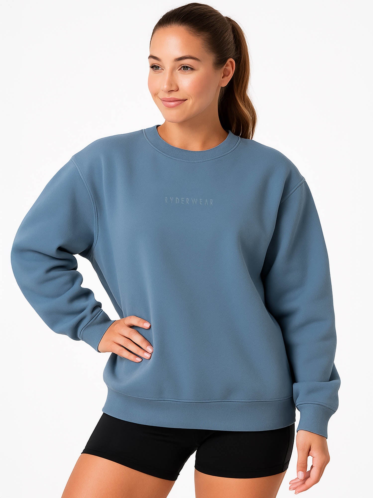 Boyfriend Pullover - Denim Blue