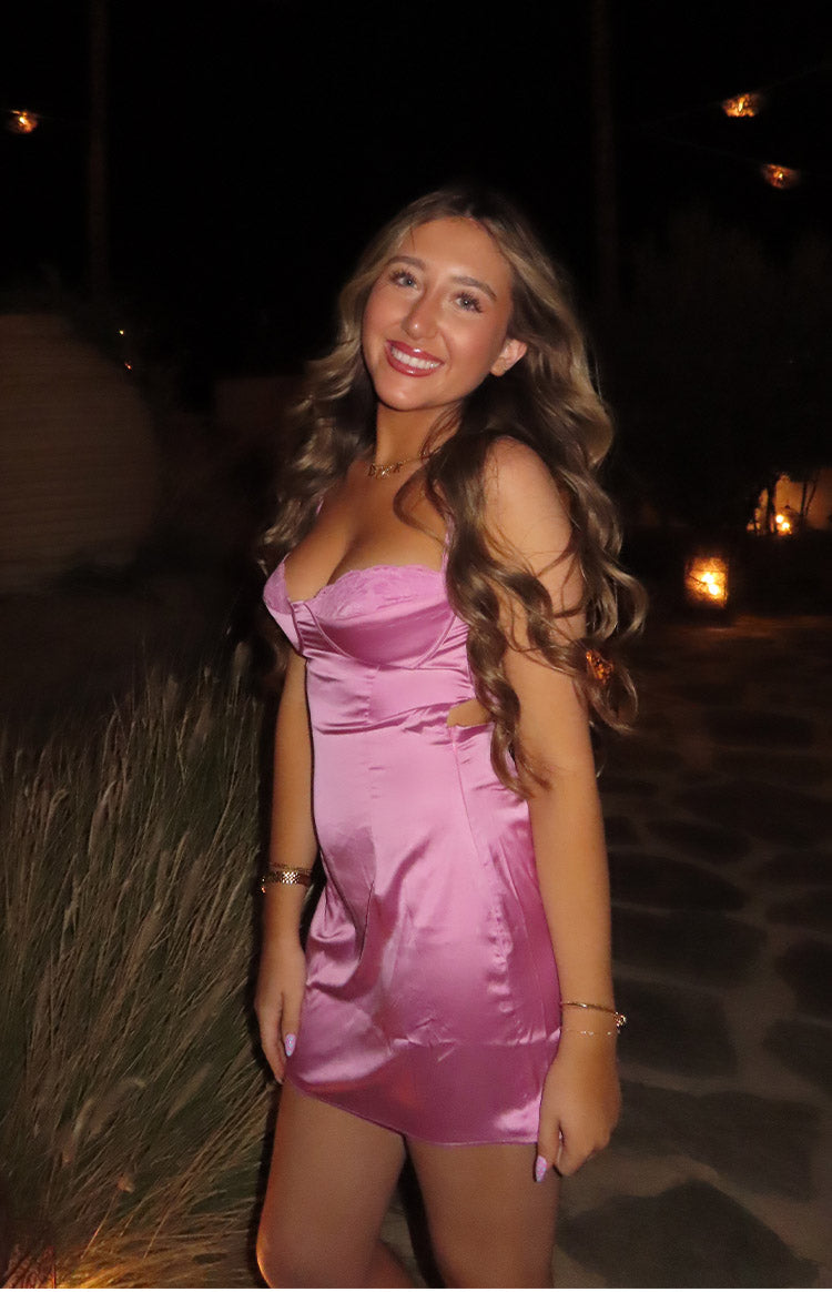 Trouble Pink Mini Dress