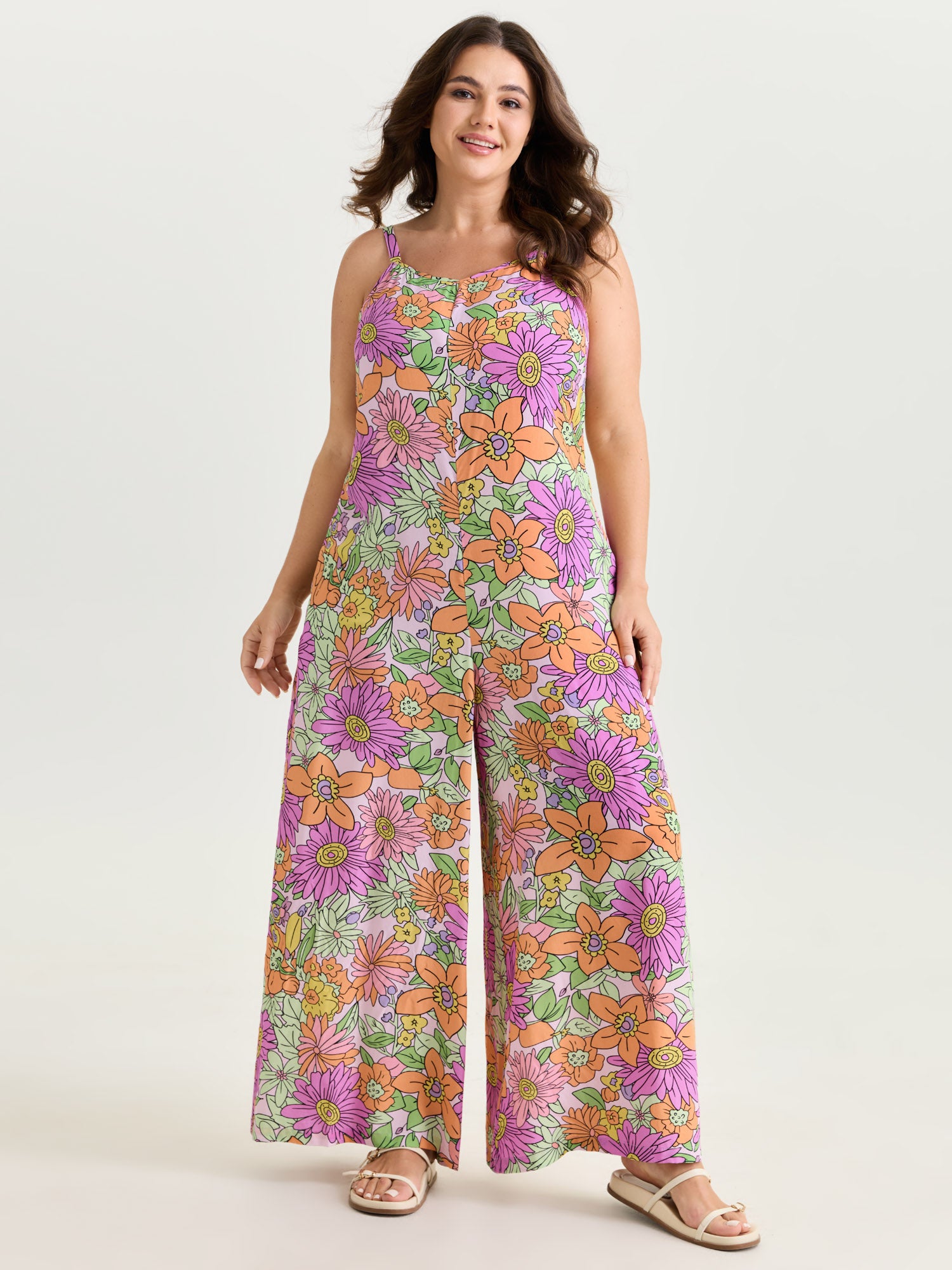 Vivid Groove Stretchy Adjustable Jumpsuit