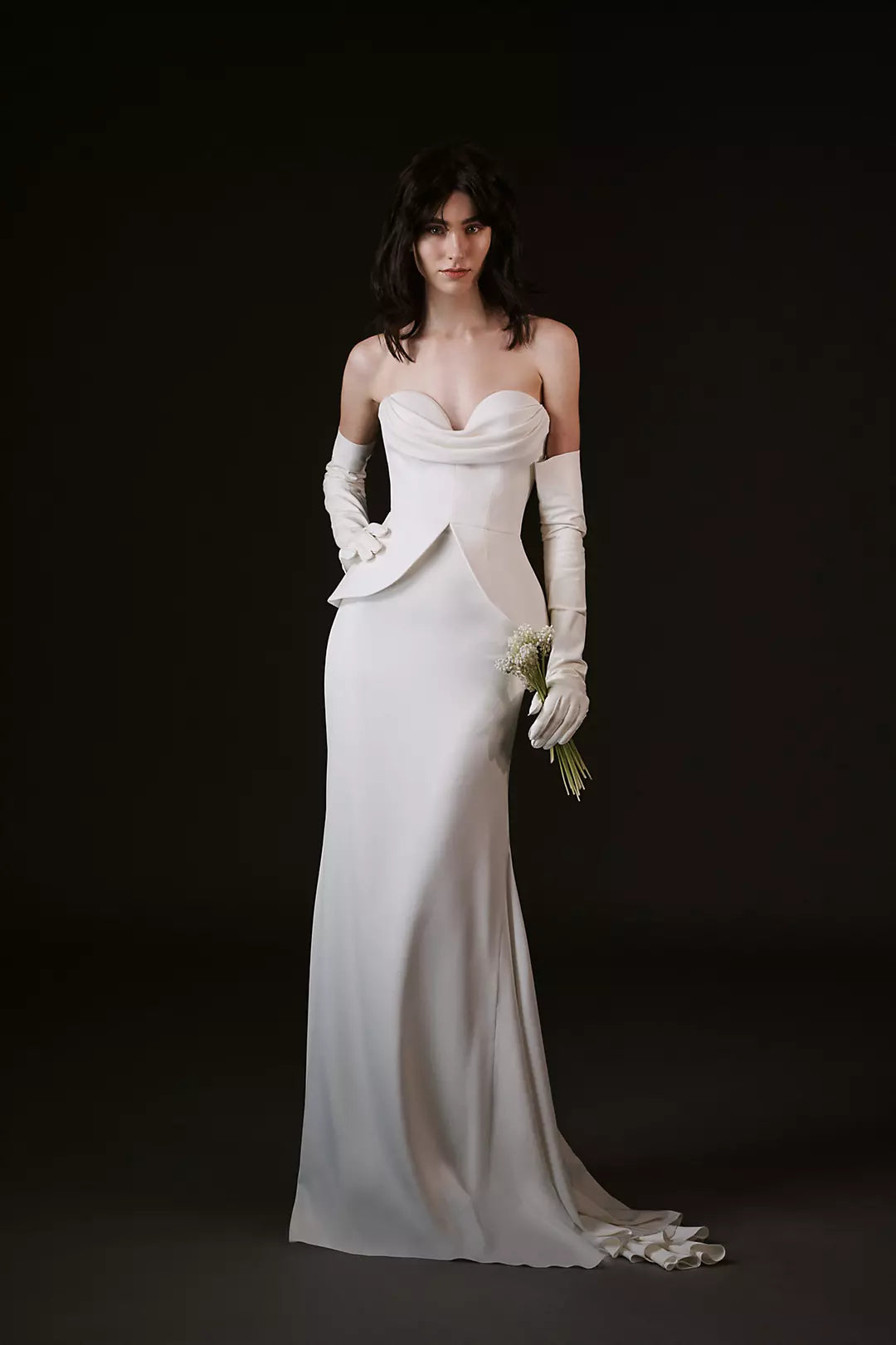 Oakleigh Crepe Charmeuse Mermaid Wedding Dress