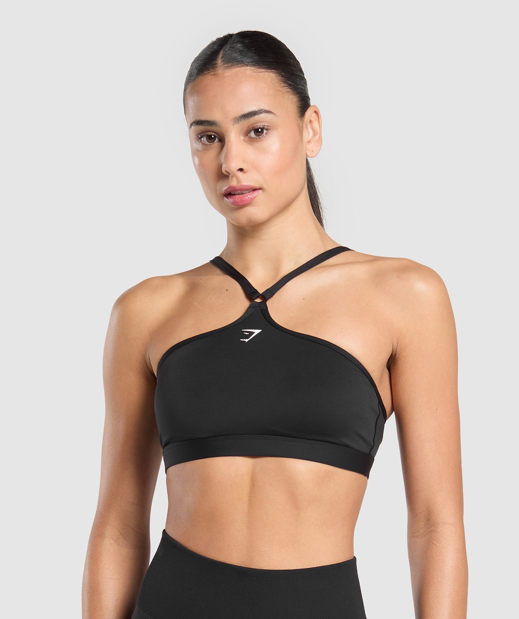 Gymshark Halter Neck Sports Bra - Black