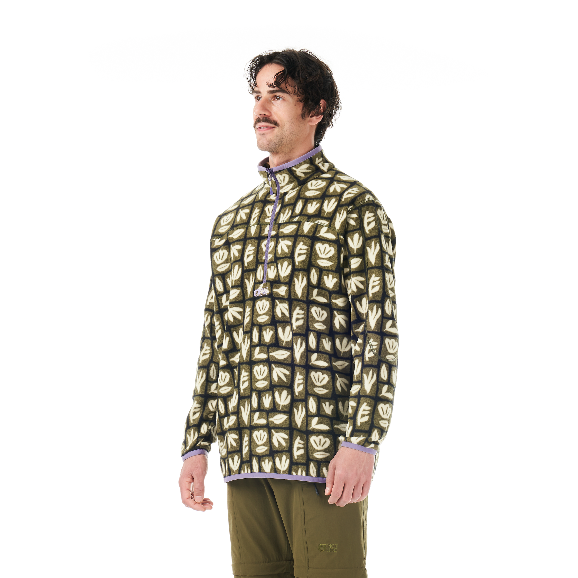 Polaire homme 1/4 zippée INARIA PRINTED