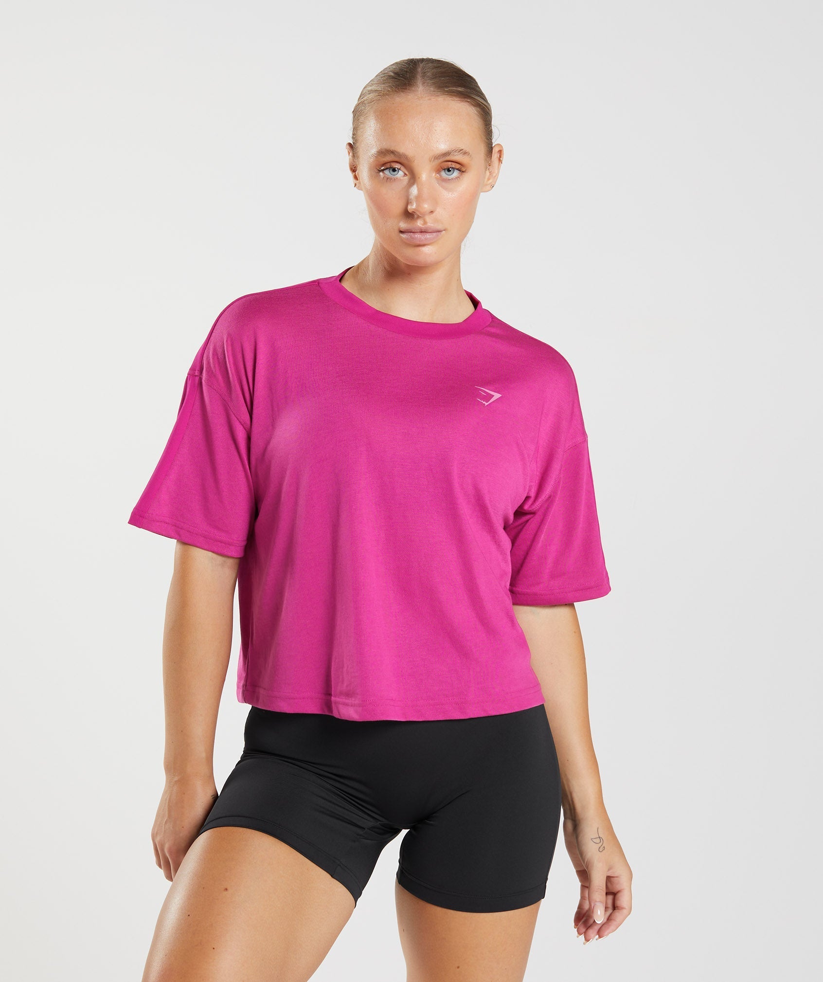 Gymshark GS Power Midi Top - Magenta Pink