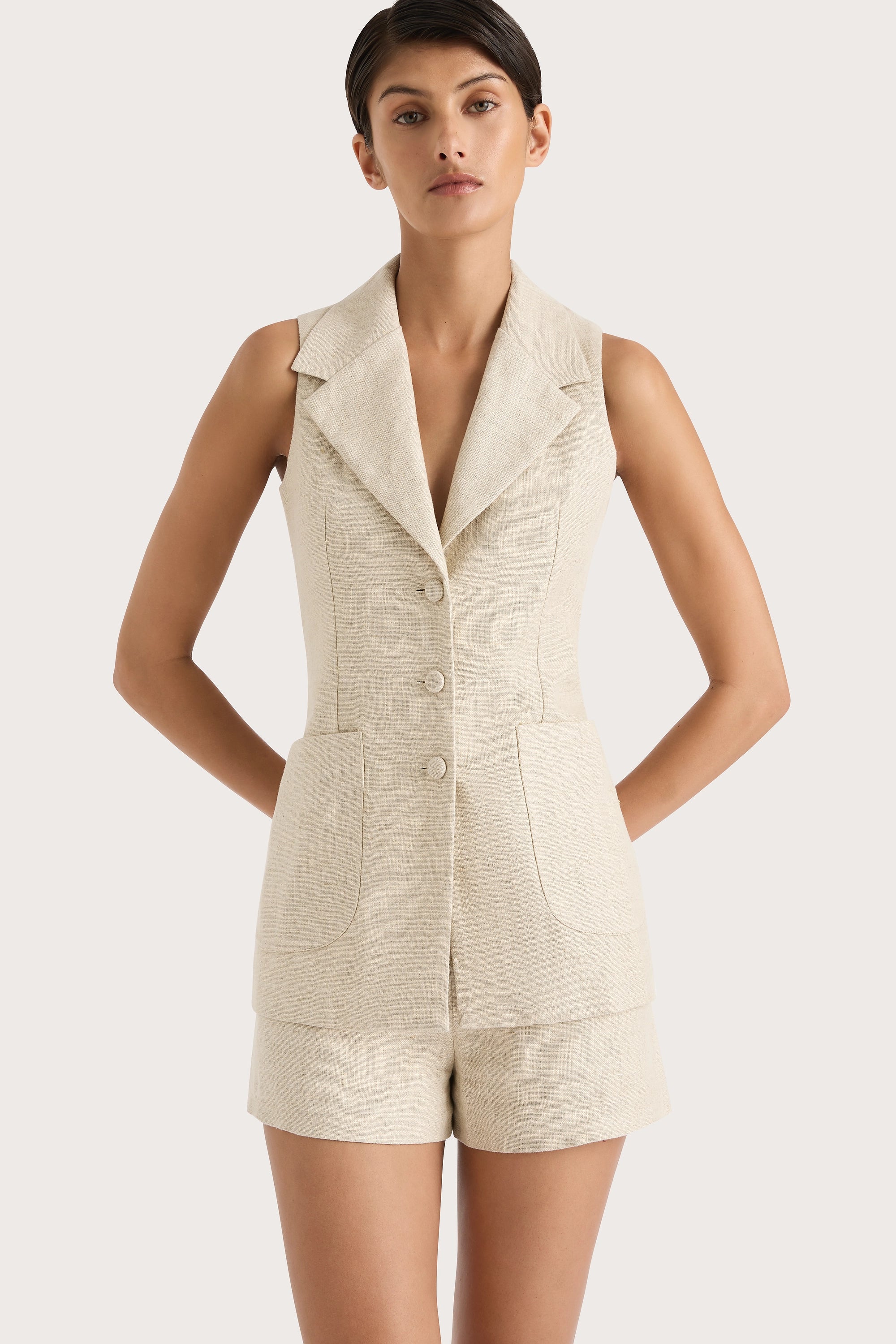 Josette Vest Natural - Final Sale
