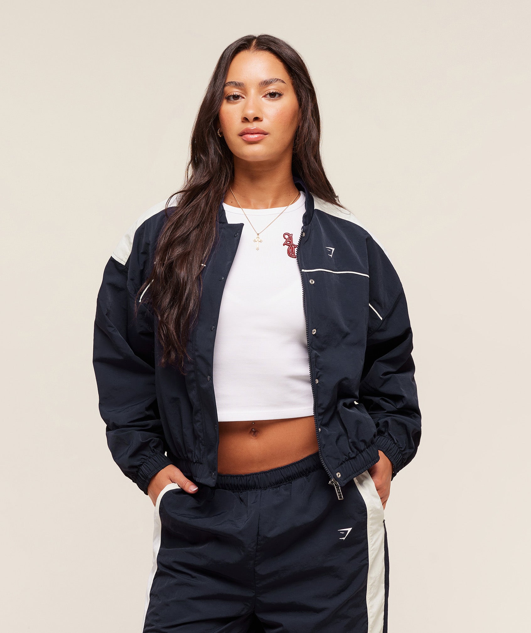 Gymshark x Analis Woven Track Jacket - Midnight Blue