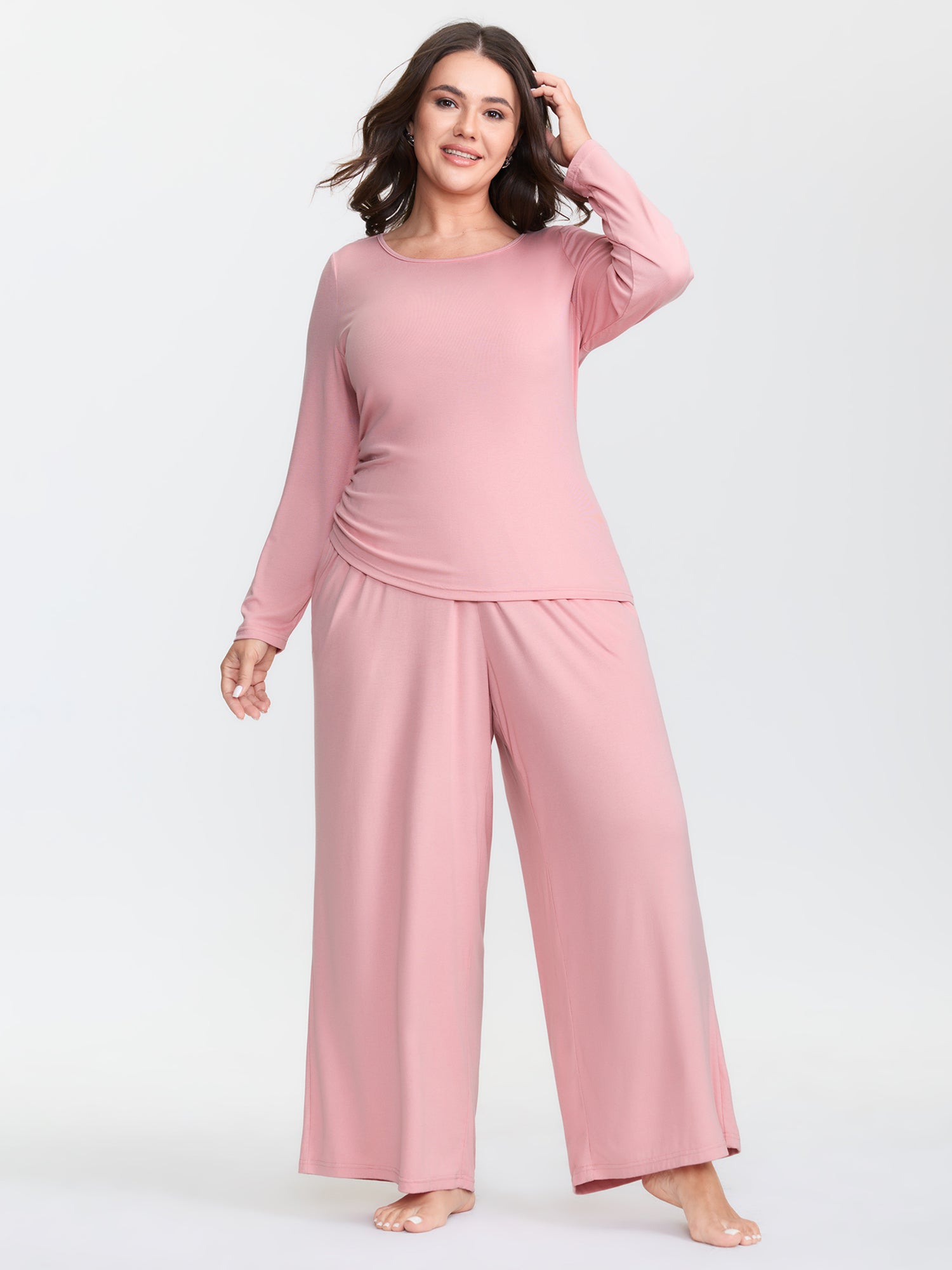 Supersoft Plain Co-Ord Loungewear Set