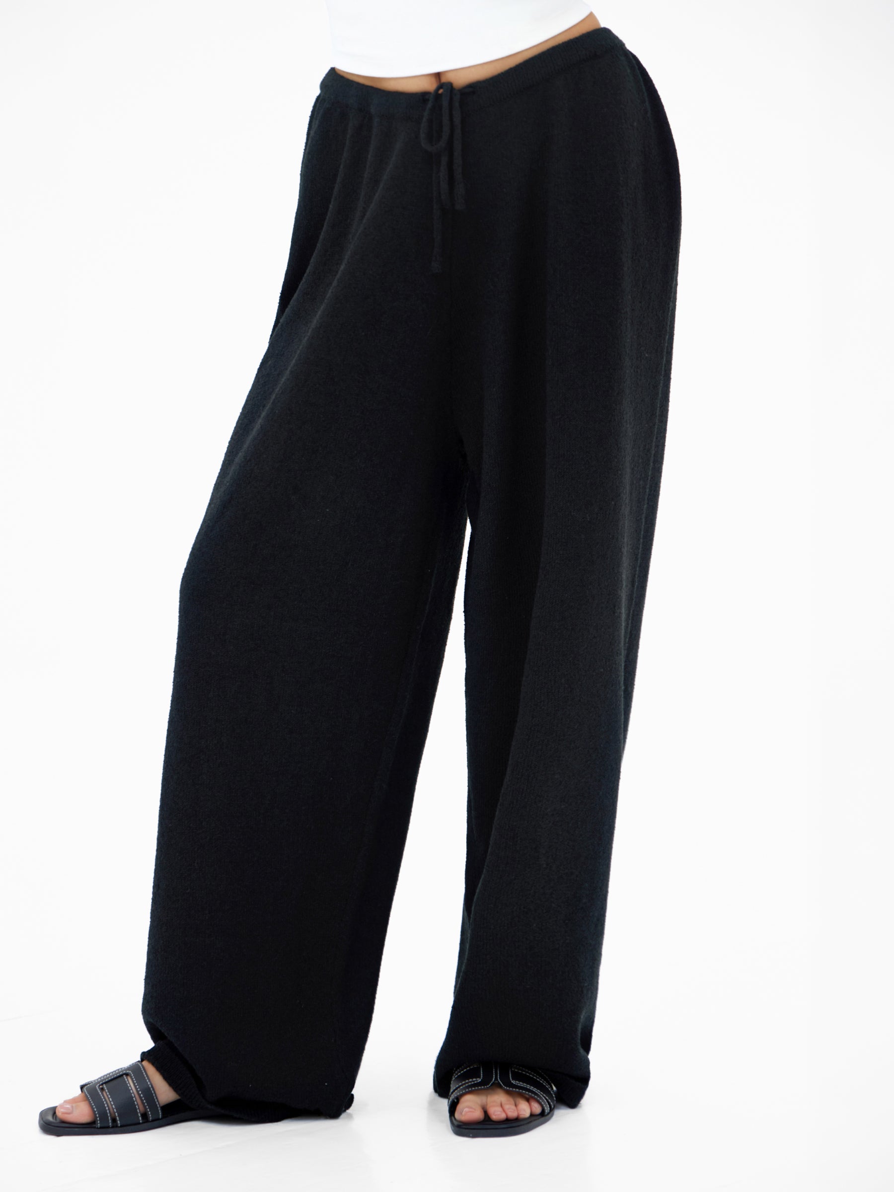 Mae Crochet Trousers - Black
