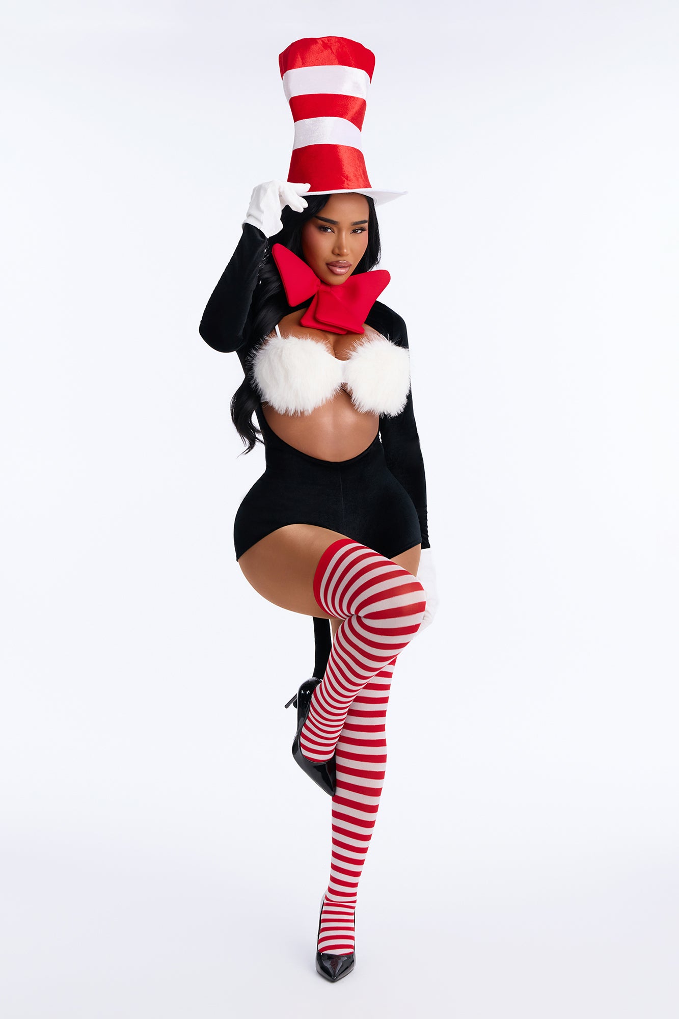 The Cat's Meow 7 Piece Costume Set - Black/Red