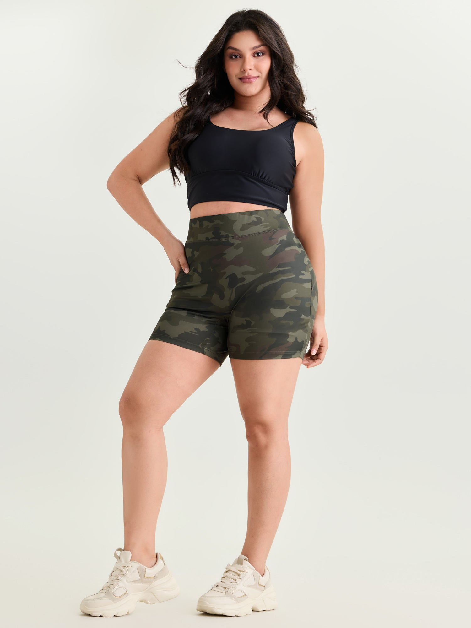 Camouflage Print Stretchy Skinny-Fit Leggings