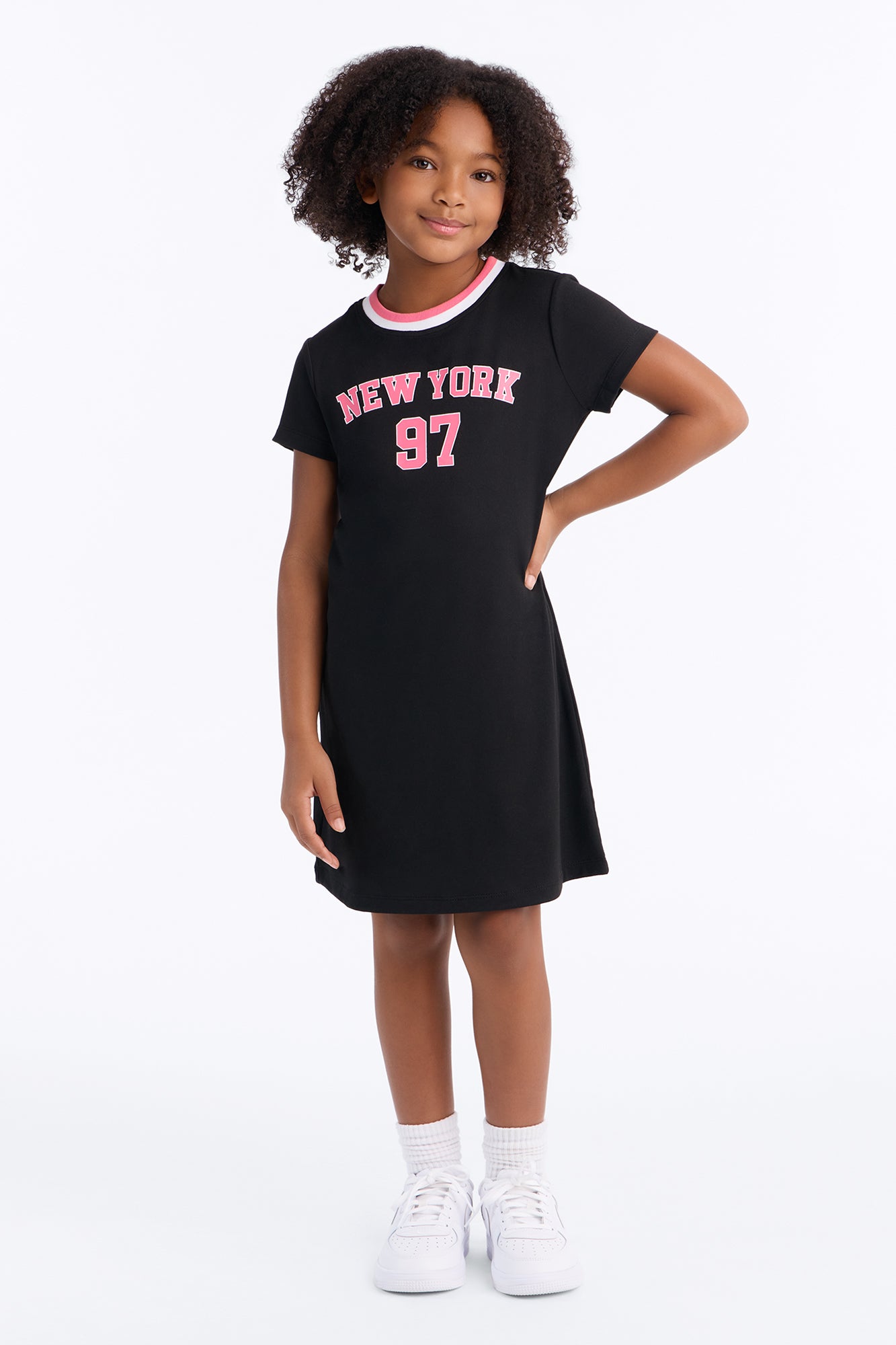 Mini Sitting Court Side Dress - Black