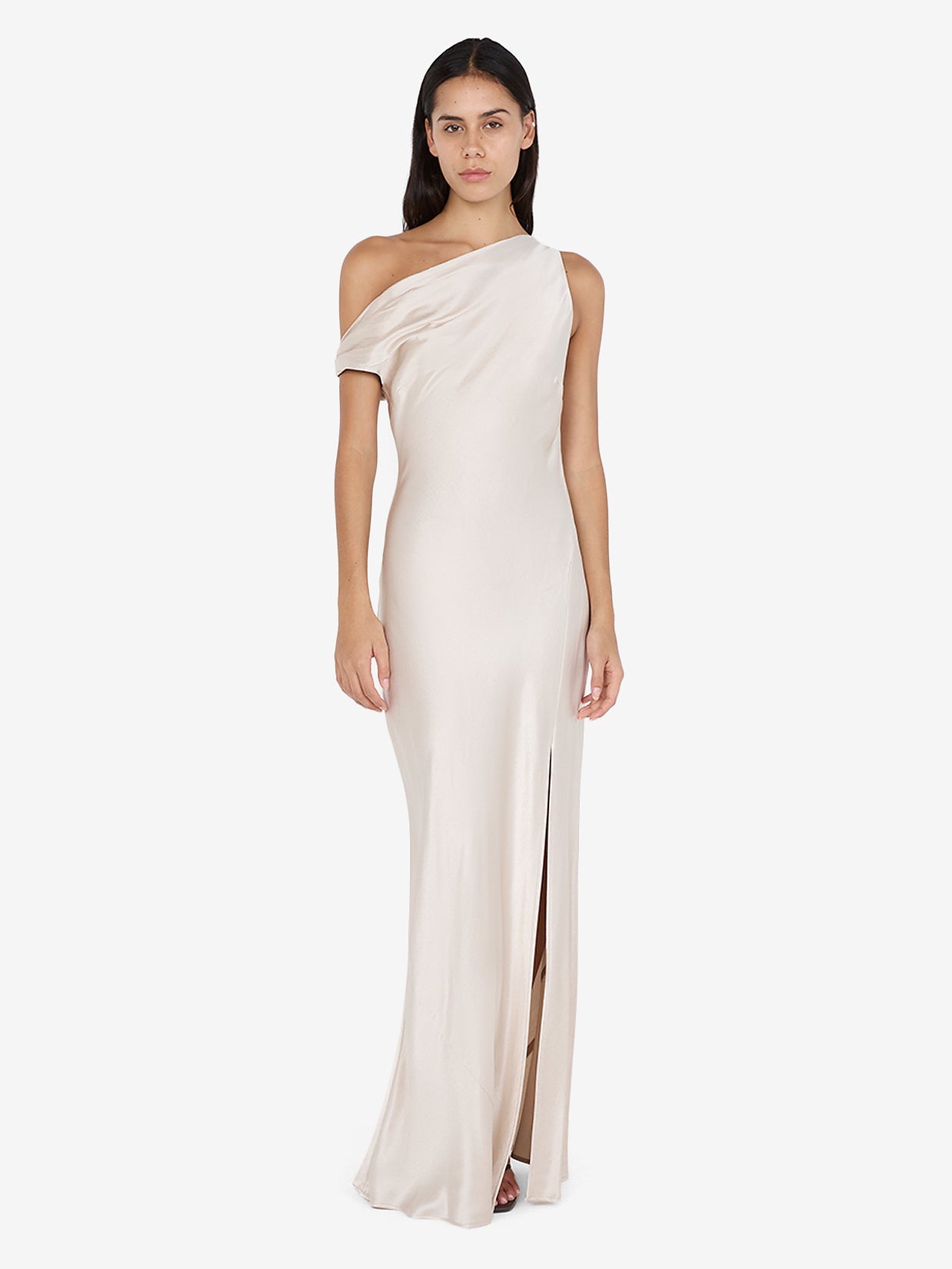 SOL ASYM DRESS - SAND