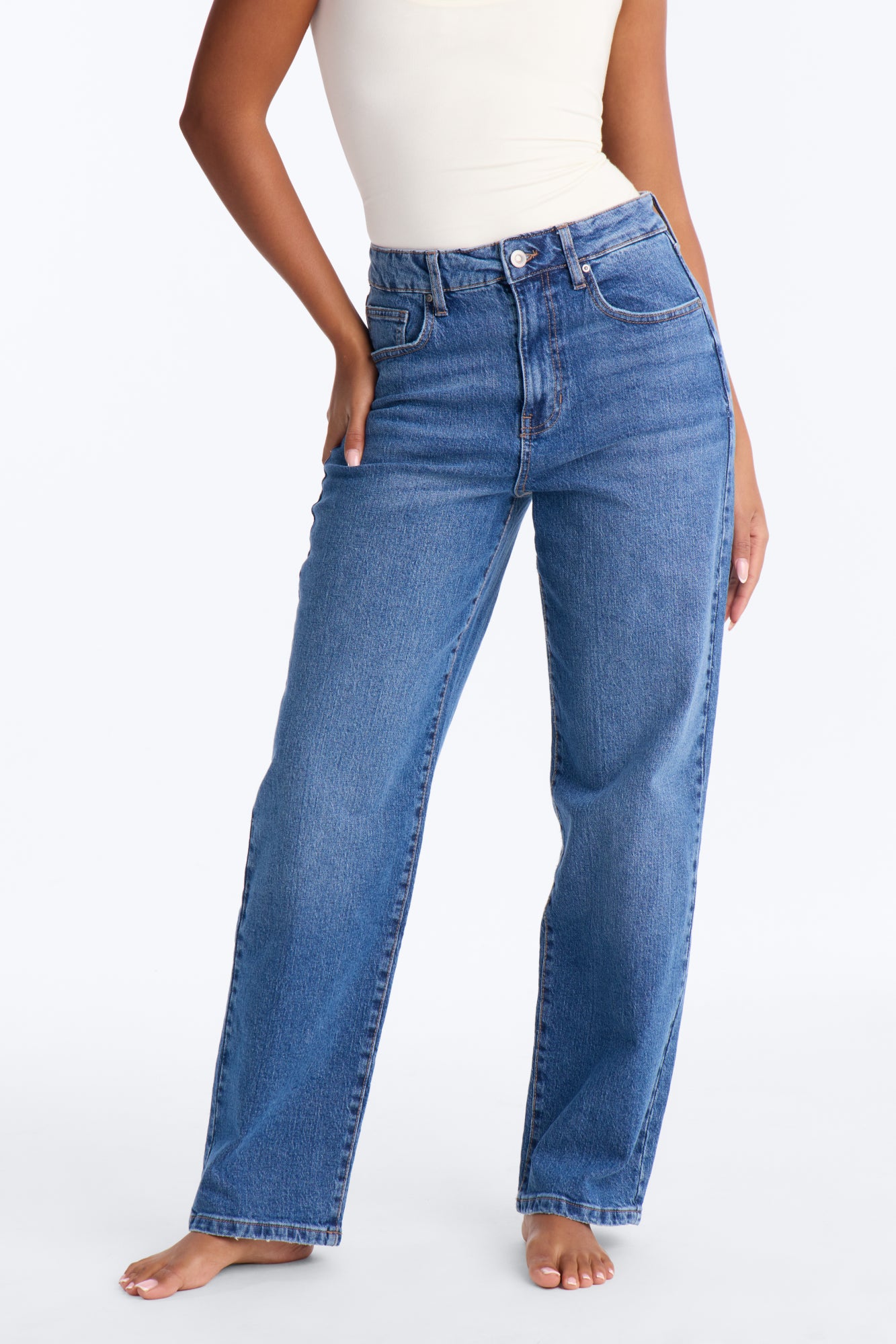 Sweet Nothing High Rise Everyday Straight Leg Jeans - Medium Wash