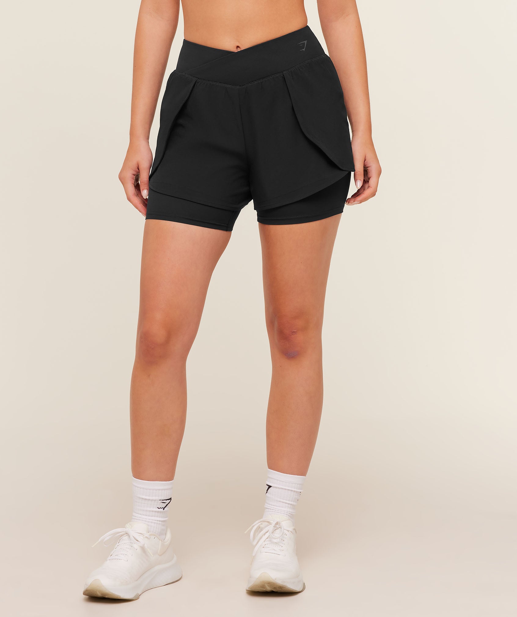Gymshark Crossover 2-in-1 Shorts - Black