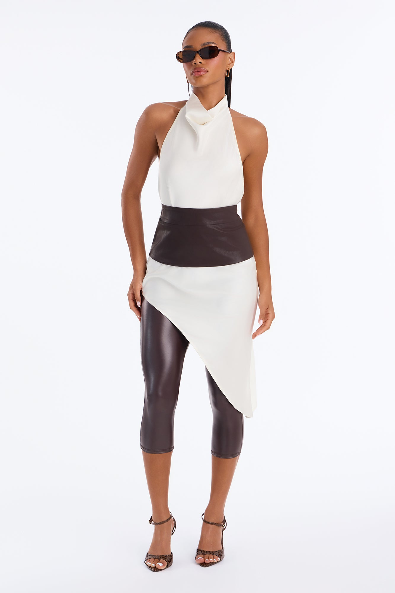 She's Art 2 Piece Halter Top - Cream/combo