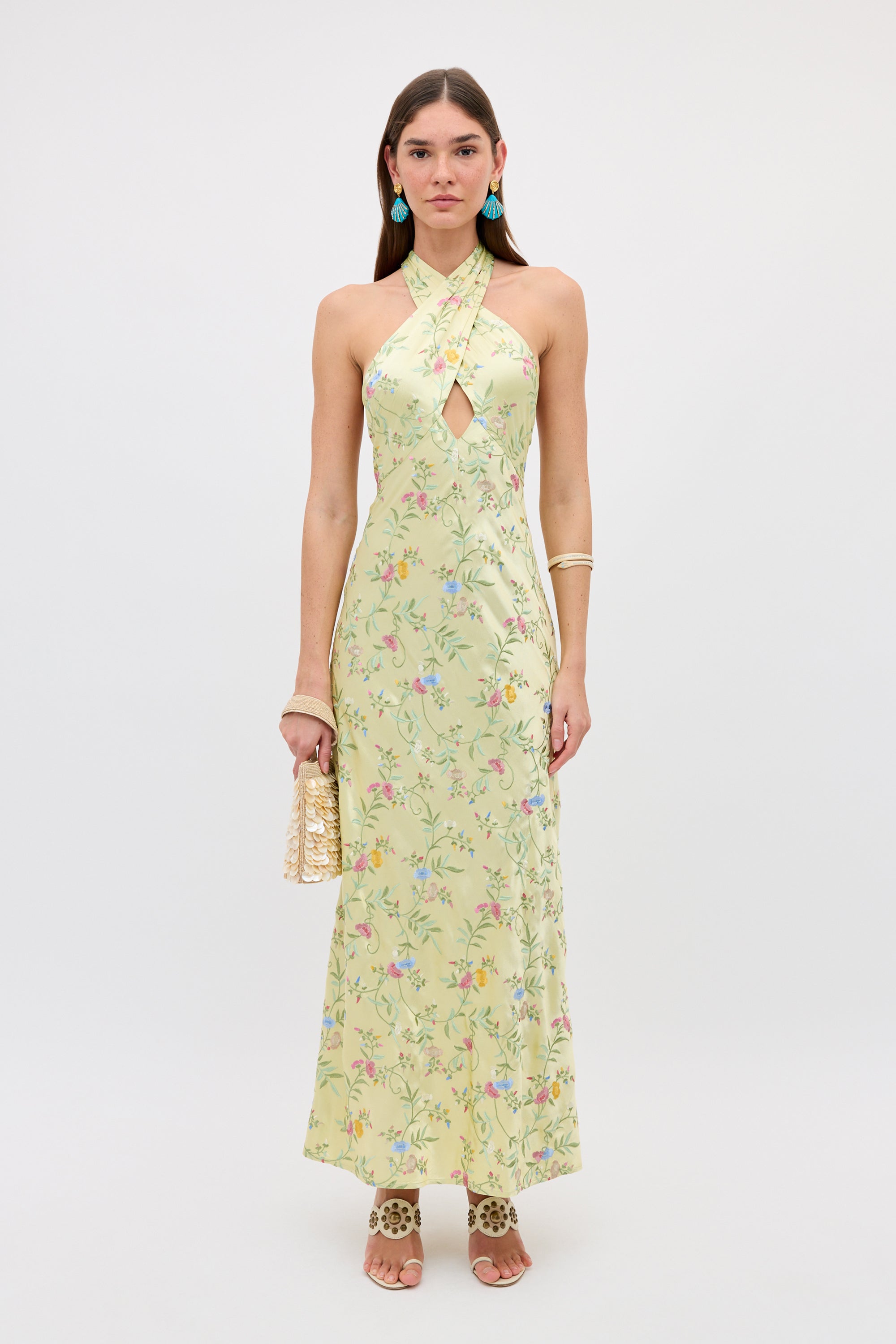 Dune - Botanical Embroidery Green