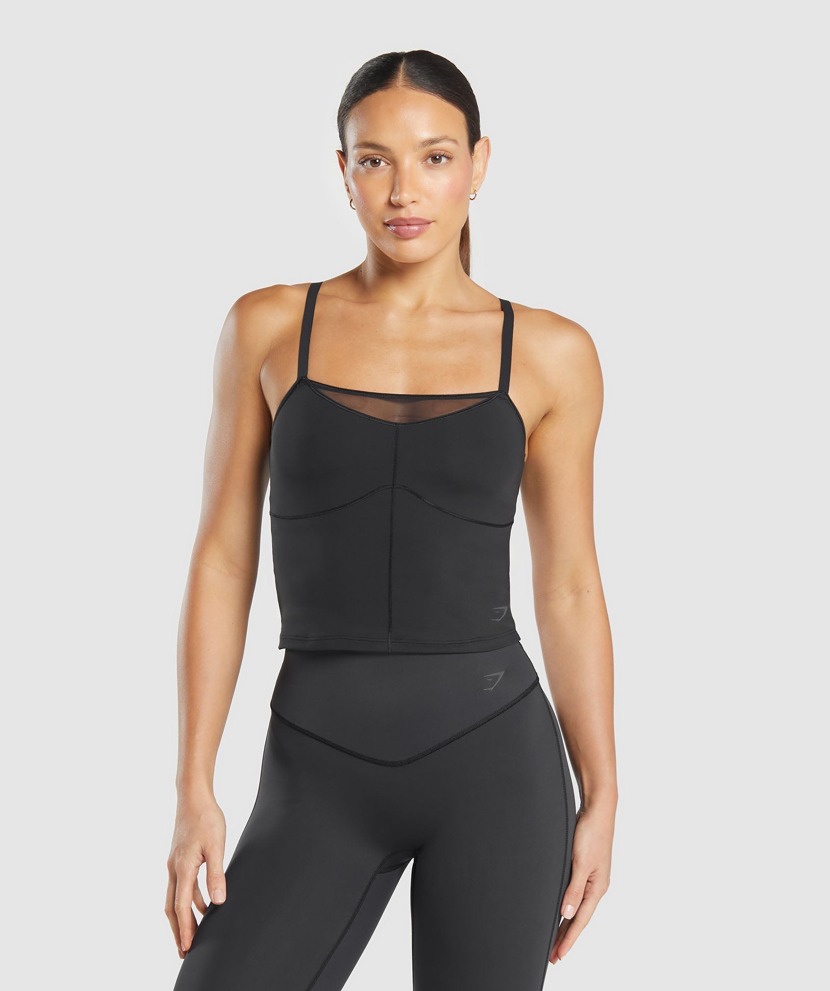Gymshark Elevate Mesh Shelf Tank - Black