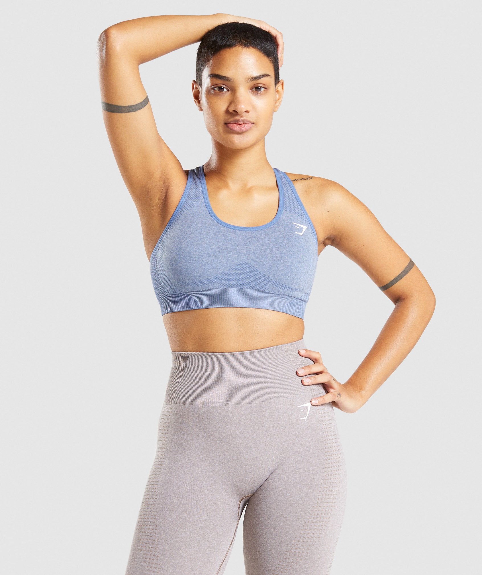 DNU - Gymshark Vital Seamless 2.0 Sports Bra - Blue Marl
