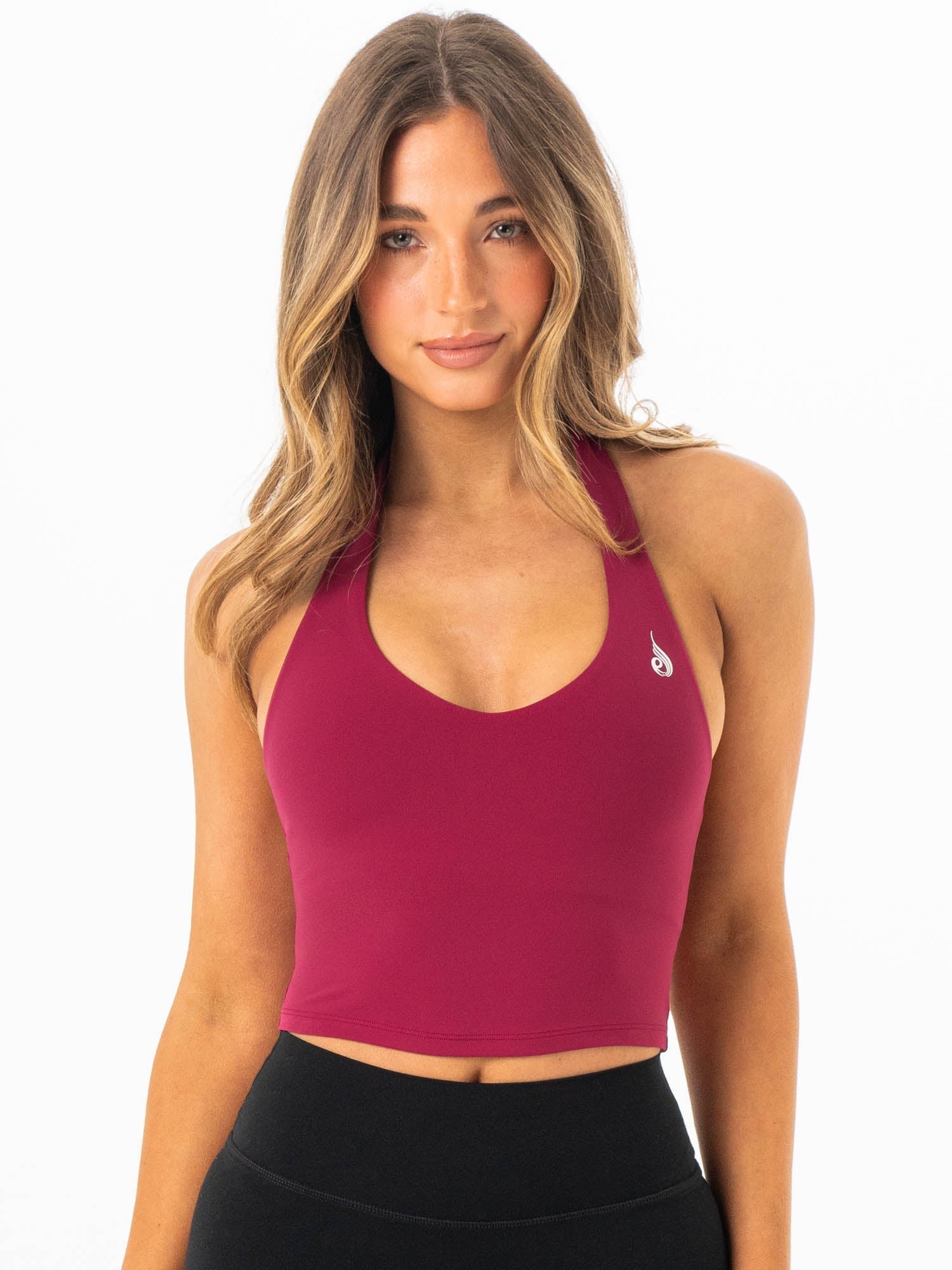 NKD Halter Shelf Tank - Wine