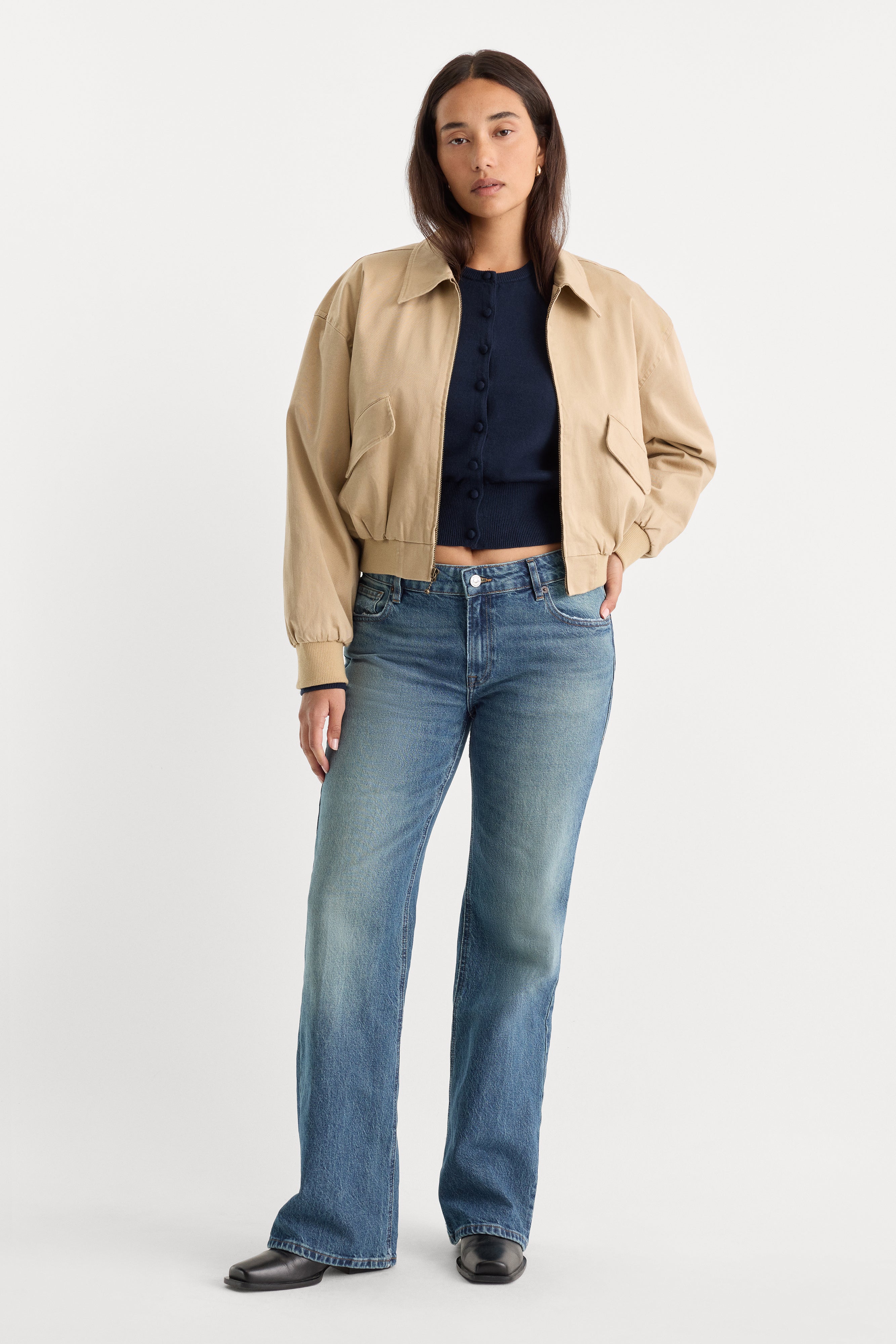 VINTAGE LOW RISE BOOTCUT JEANS | INDIGO1282