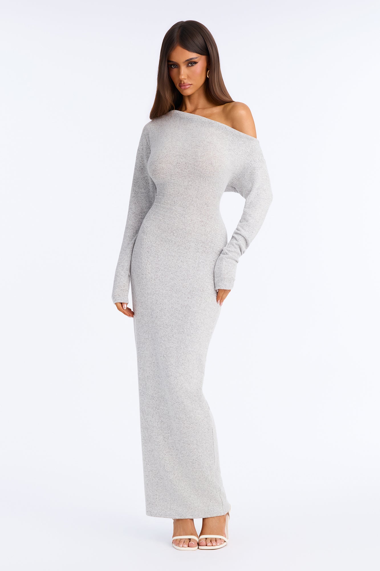 Forever A Favorite Long Sleeve Maxi Dress - Heather Grey