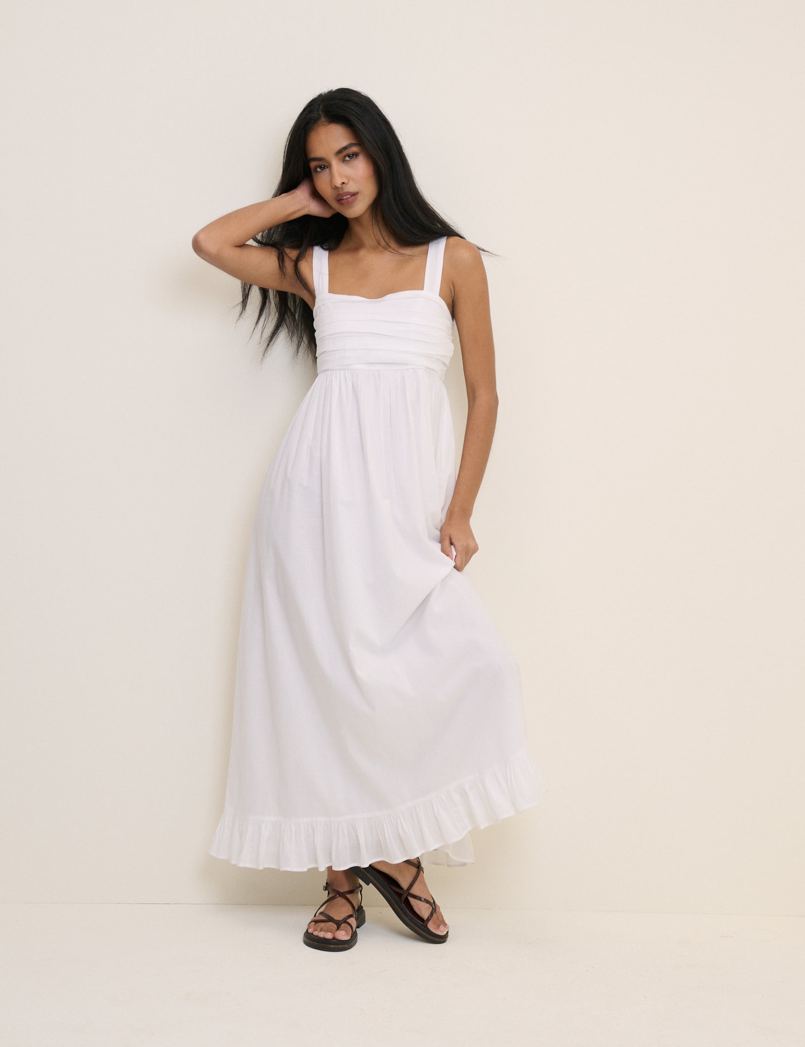 White Sunira Maxi Dress