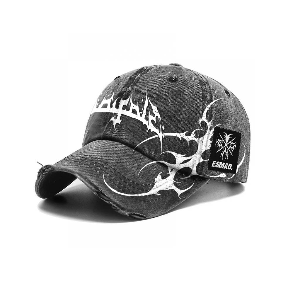 Veiled Origins - Bleached Dad Cap (White)
