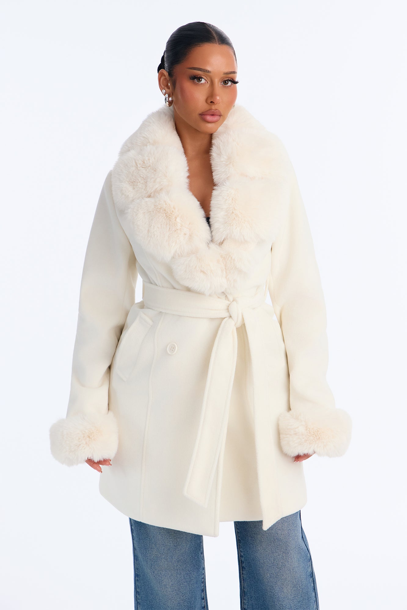 New York Nights Coat - Ivory