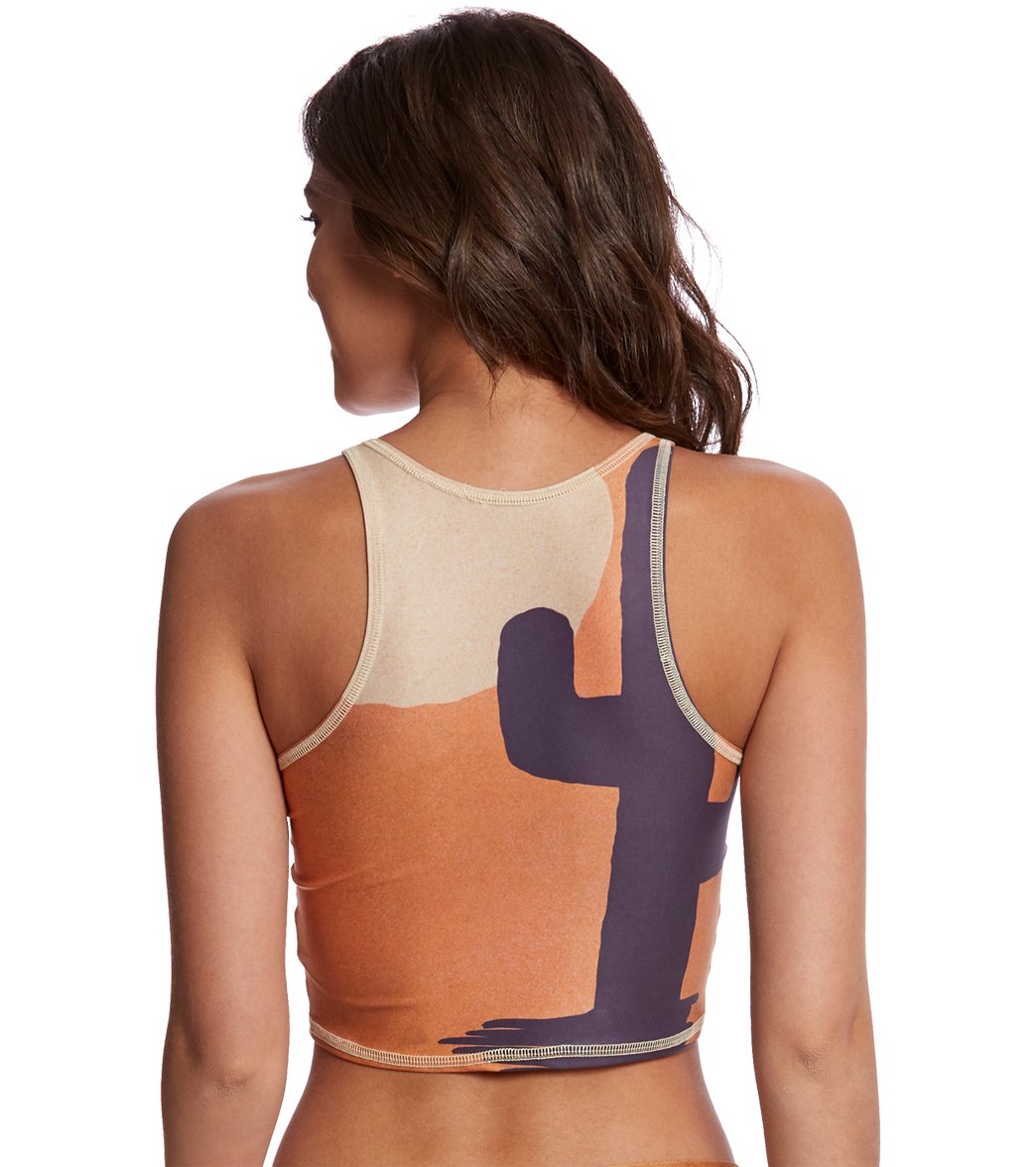 Teeki Coyote Moon Dusk Mermaid Crop Top