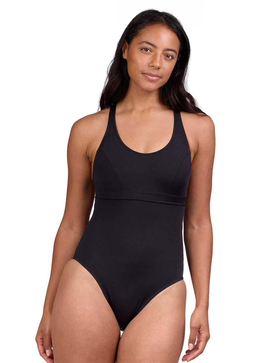 JOLYN Women's Solid Toni One Piece Swimsuit
