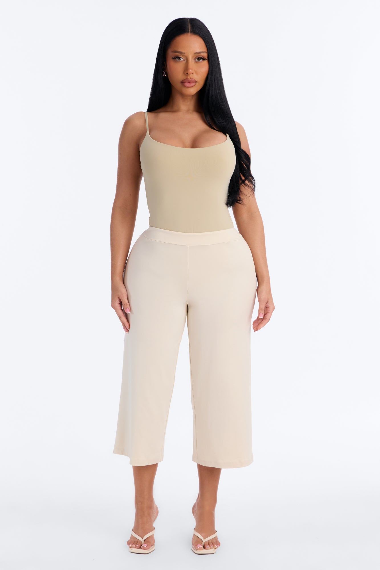 Contour Gaucho Capri Pant - Bone