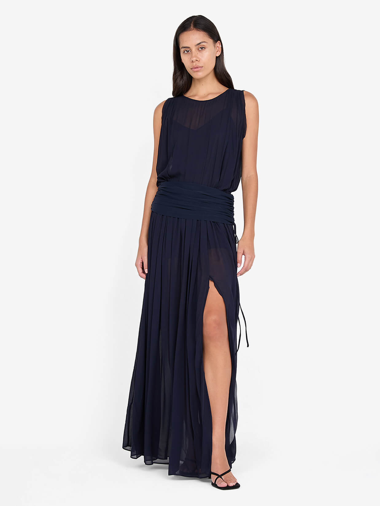 RHONE DROP WAIST DRESS - INK