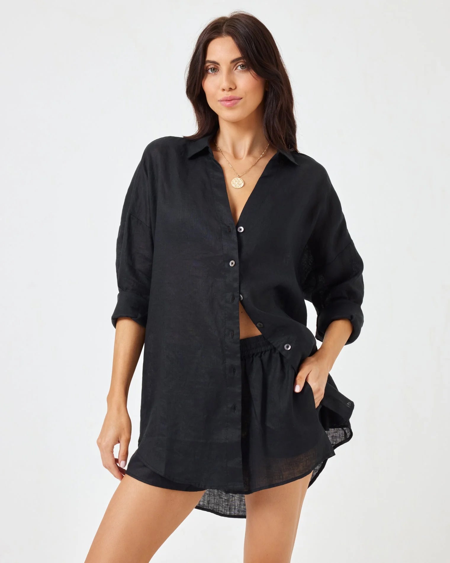 LSPACE Black Rio Tunic
