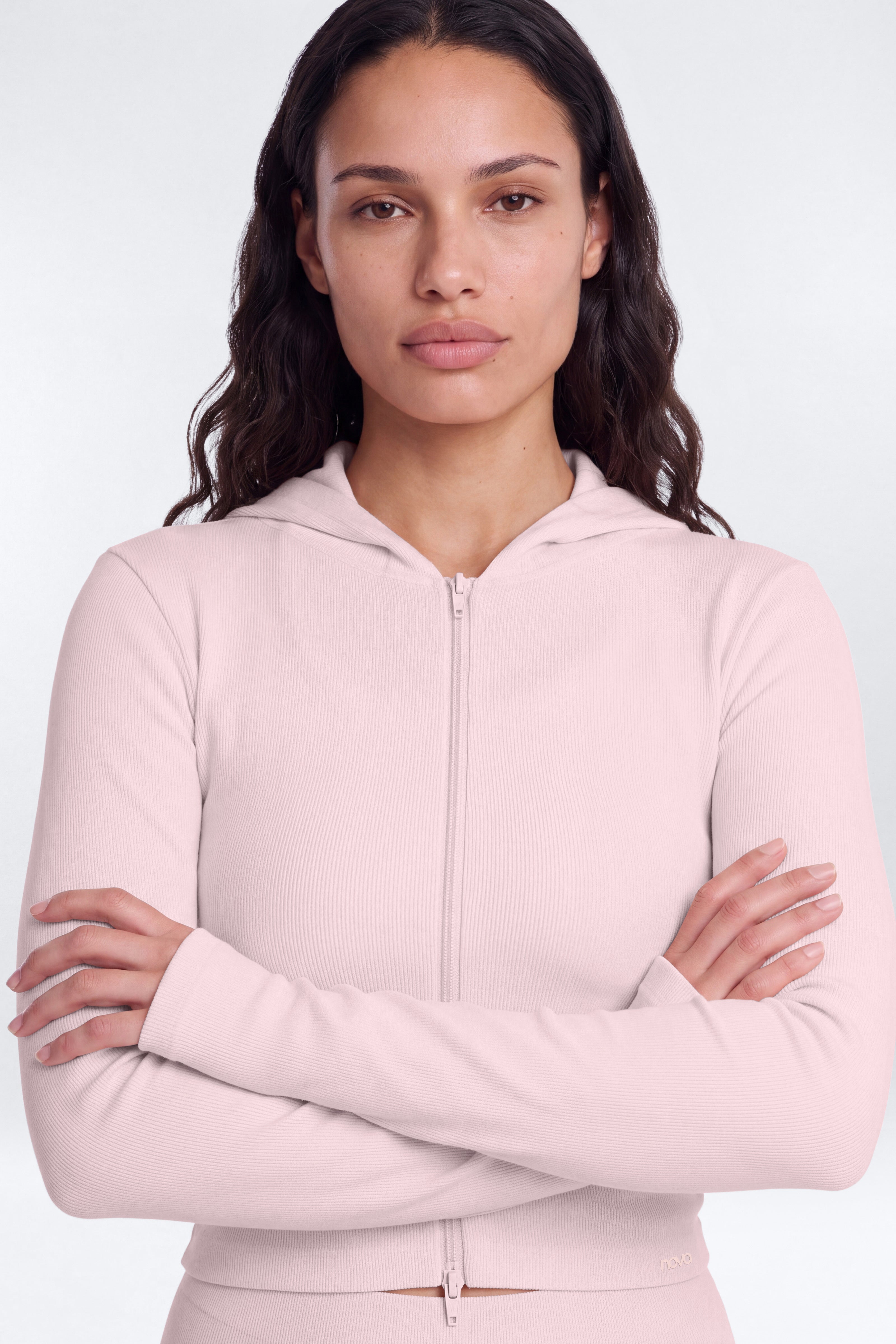 CottonFlex™ Full Zip Hooded Jacket - Soft Pink