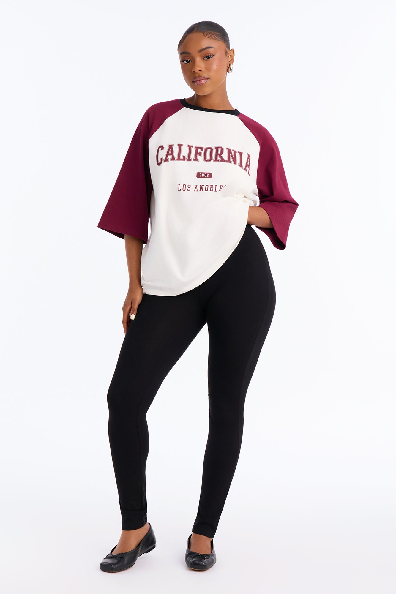 California Life Legging Set - Burgundy/combo