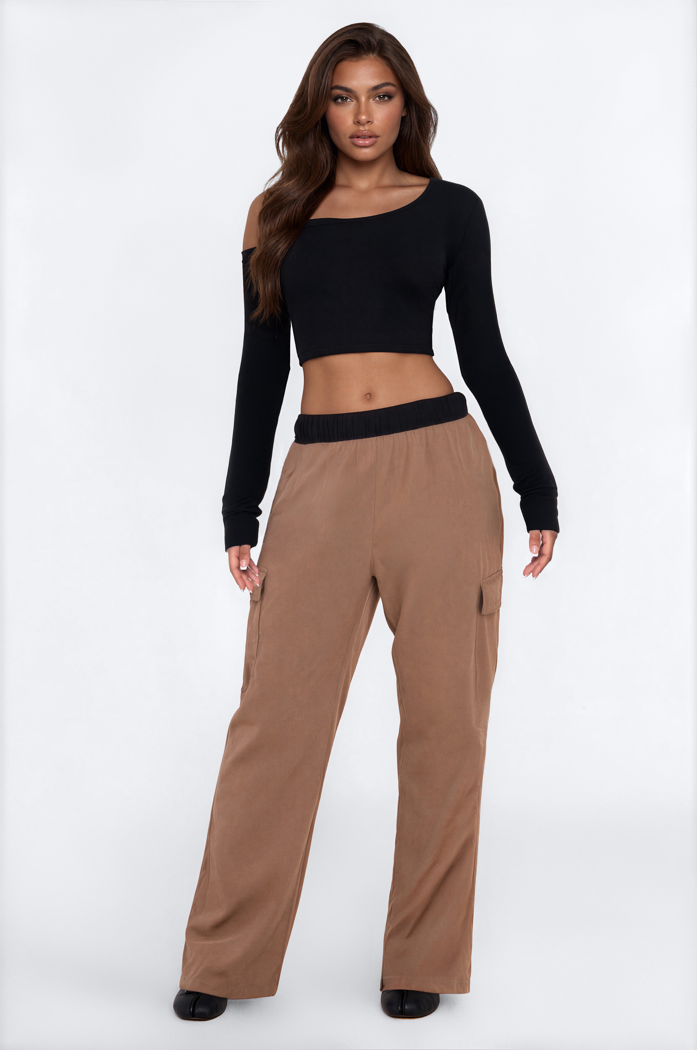 Daydreamer Off Shoulder Pant Set - Black/combo