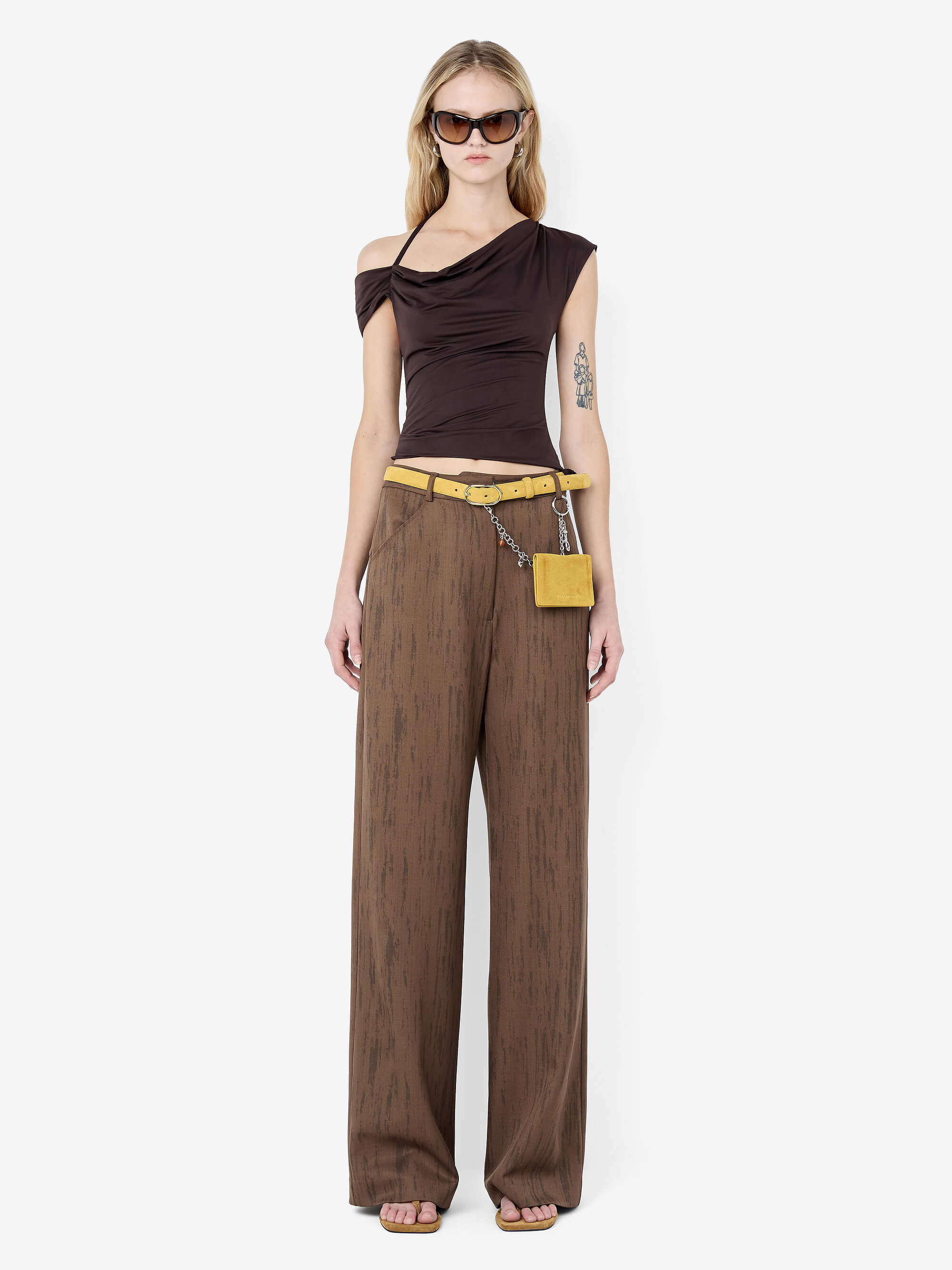 LAURENT PANT - WOODGRAIN CHOC
