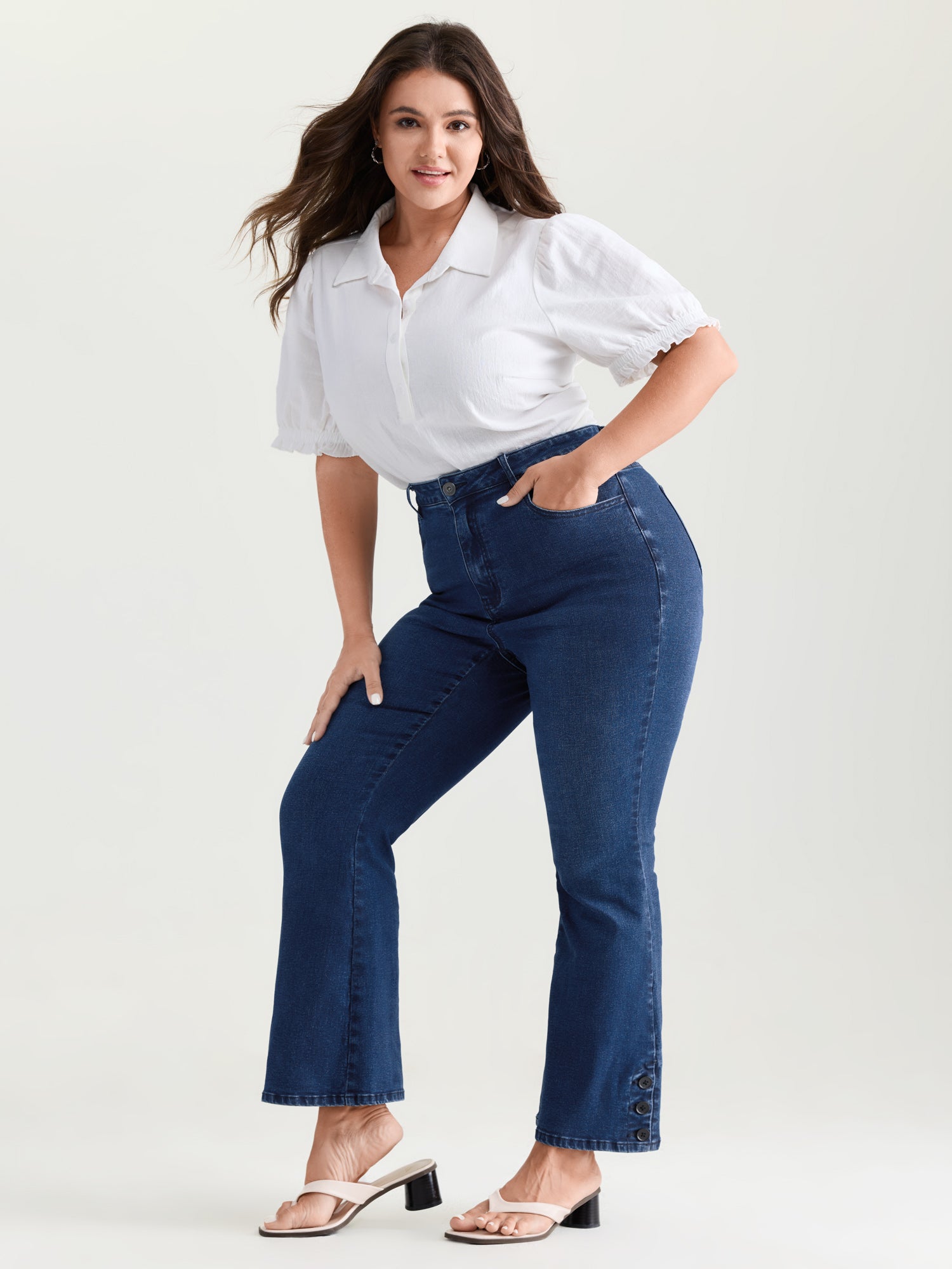 Hip Sculpting High-Rise Flare Jeans
