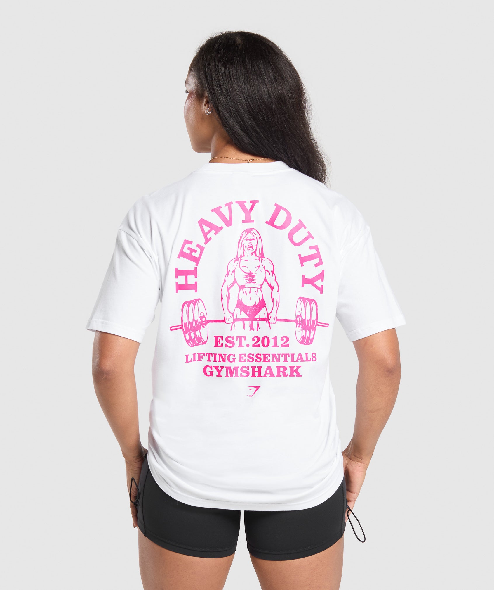 Gymshark Heavy Duty Oversized T-Shirt - White