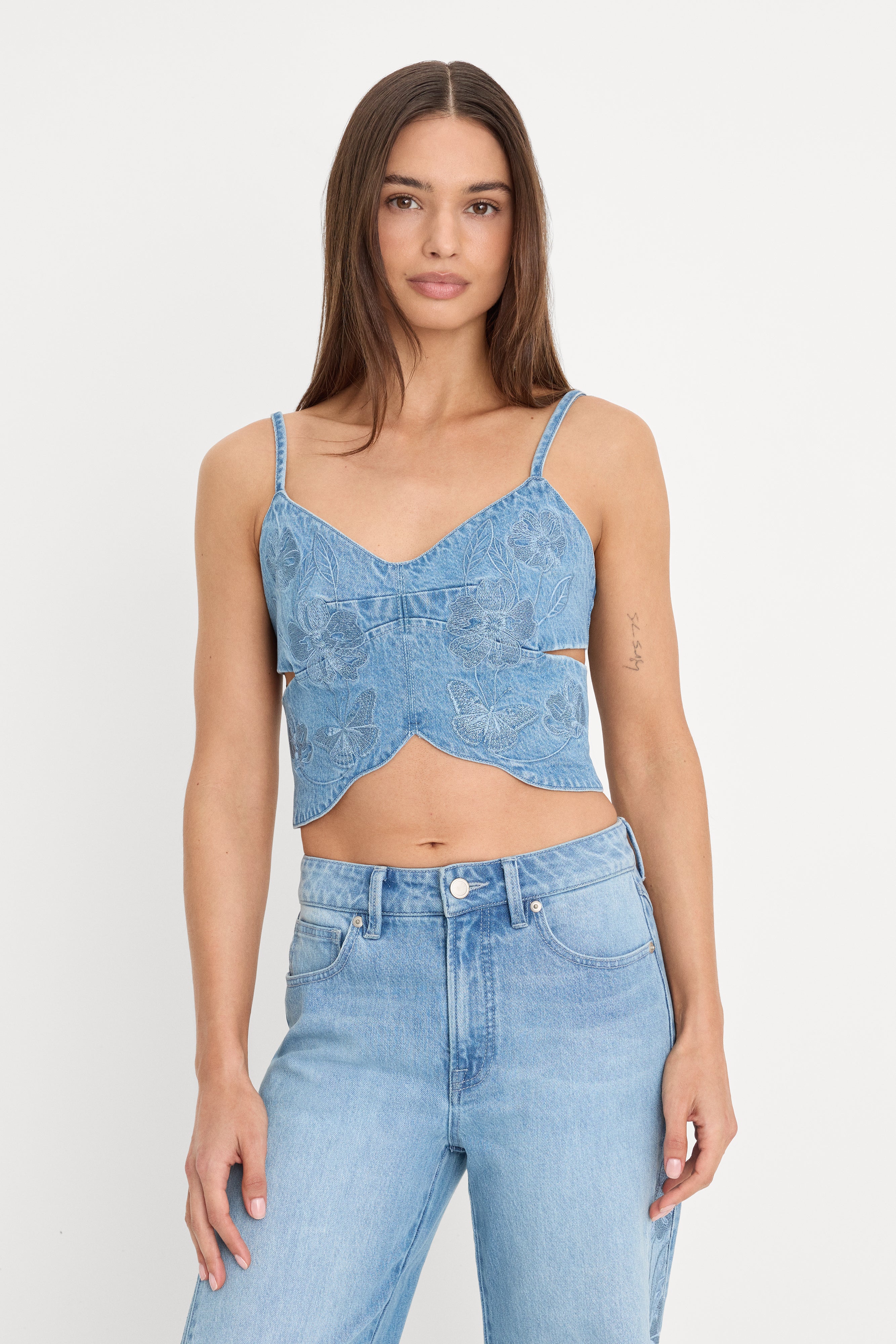 DOLLY BUTTERFLY TOP | INDIGO1201