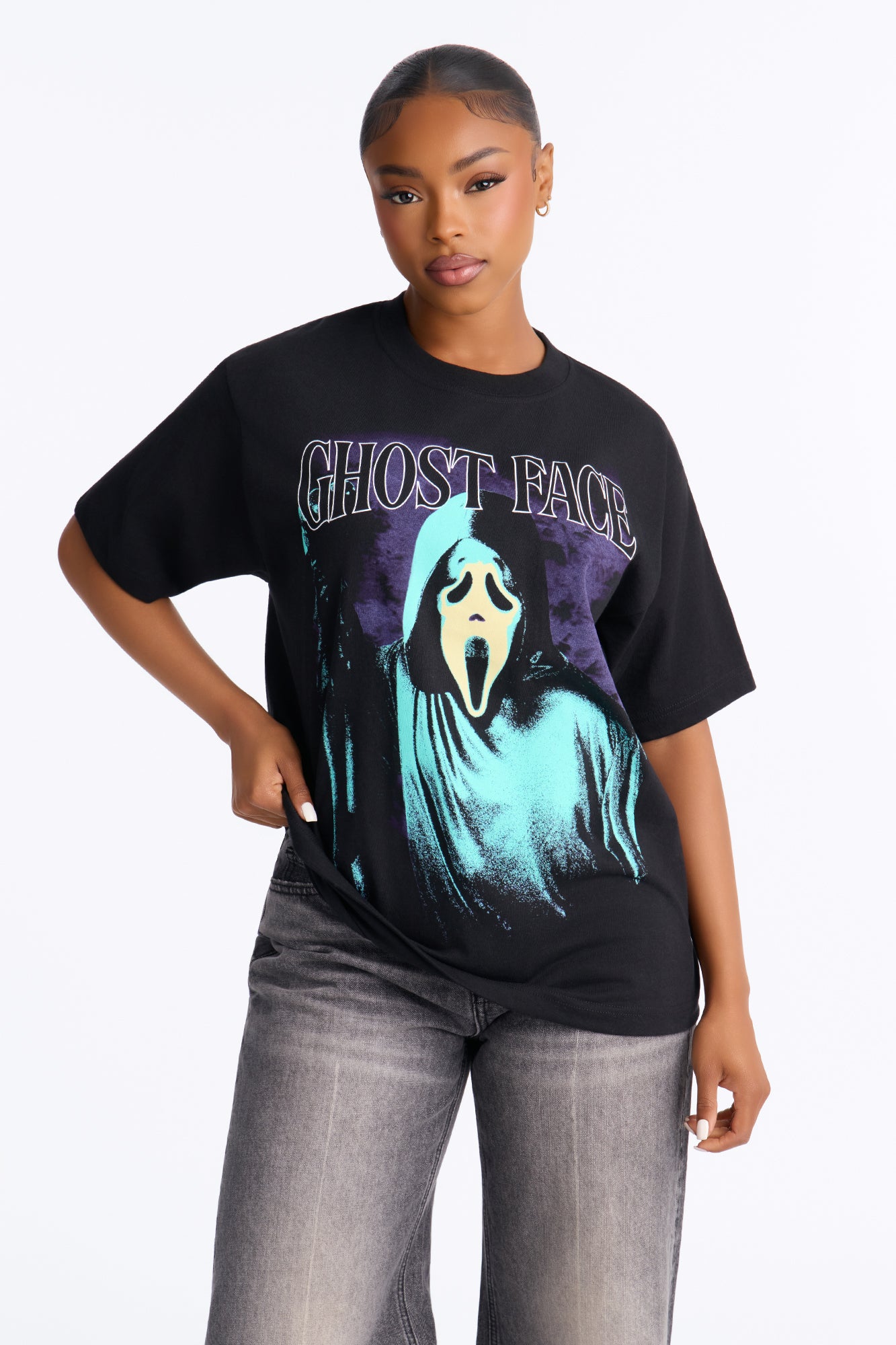 Scream Ghostface Portrait Tee - Black