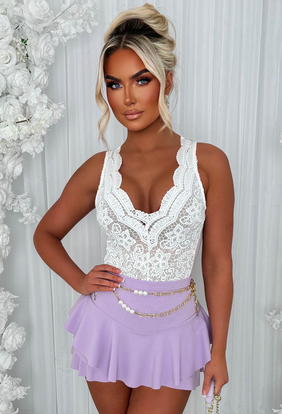 Misbehaving Lilac Double Layer Skort