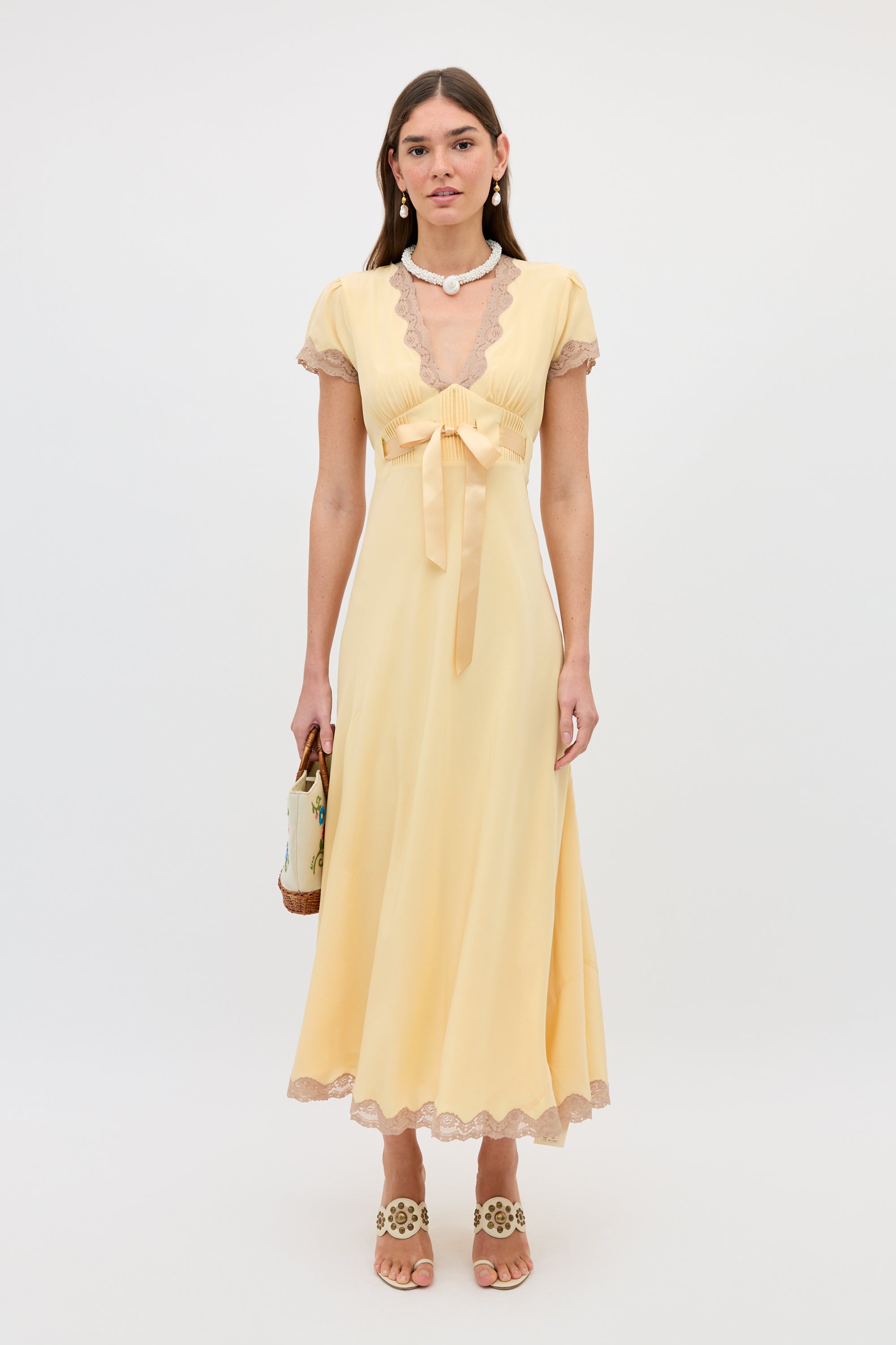 marlice dress butter yellow
