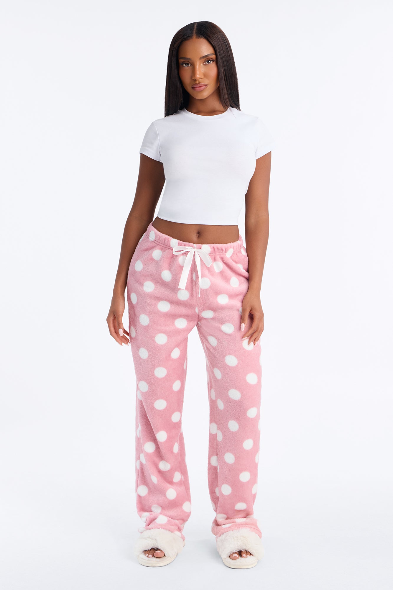 Pretty In Polka Dots PJ Pants - Pink