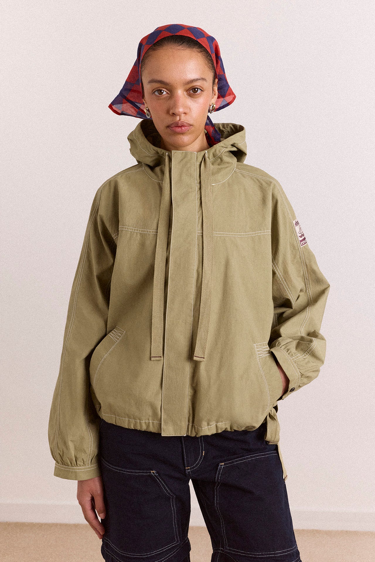 blake hooded jacket - sage