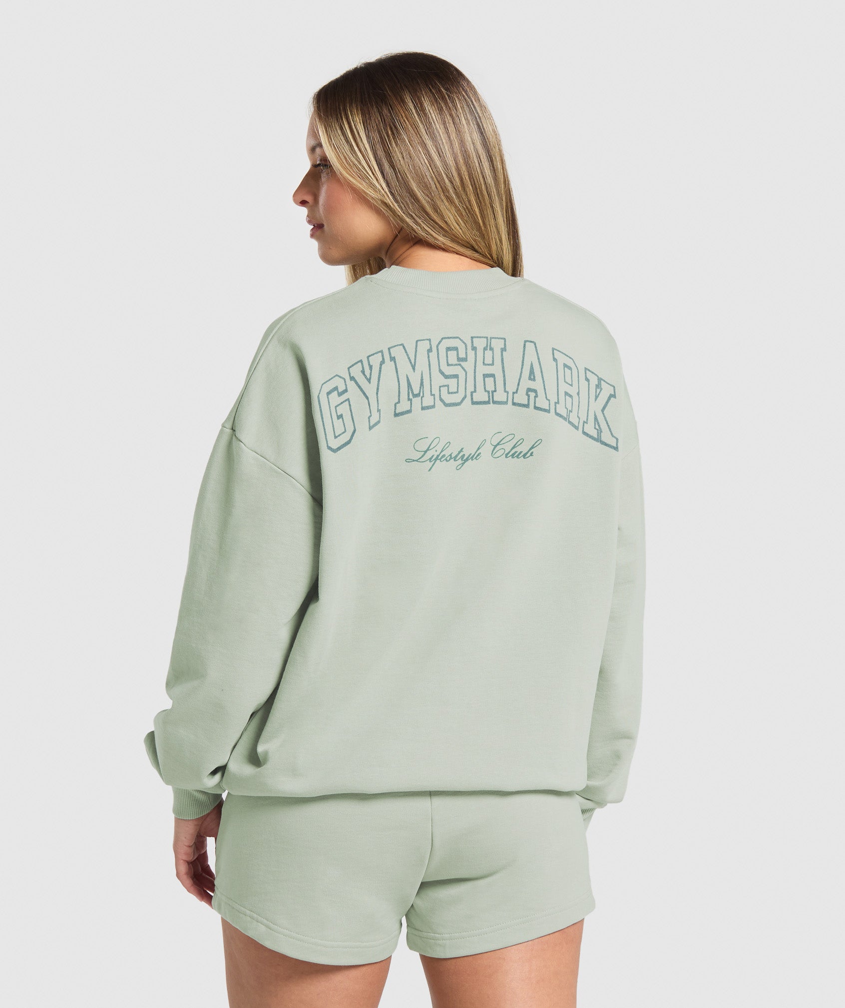 Gymshark Collegiate Sweatshirt - Stone Grey