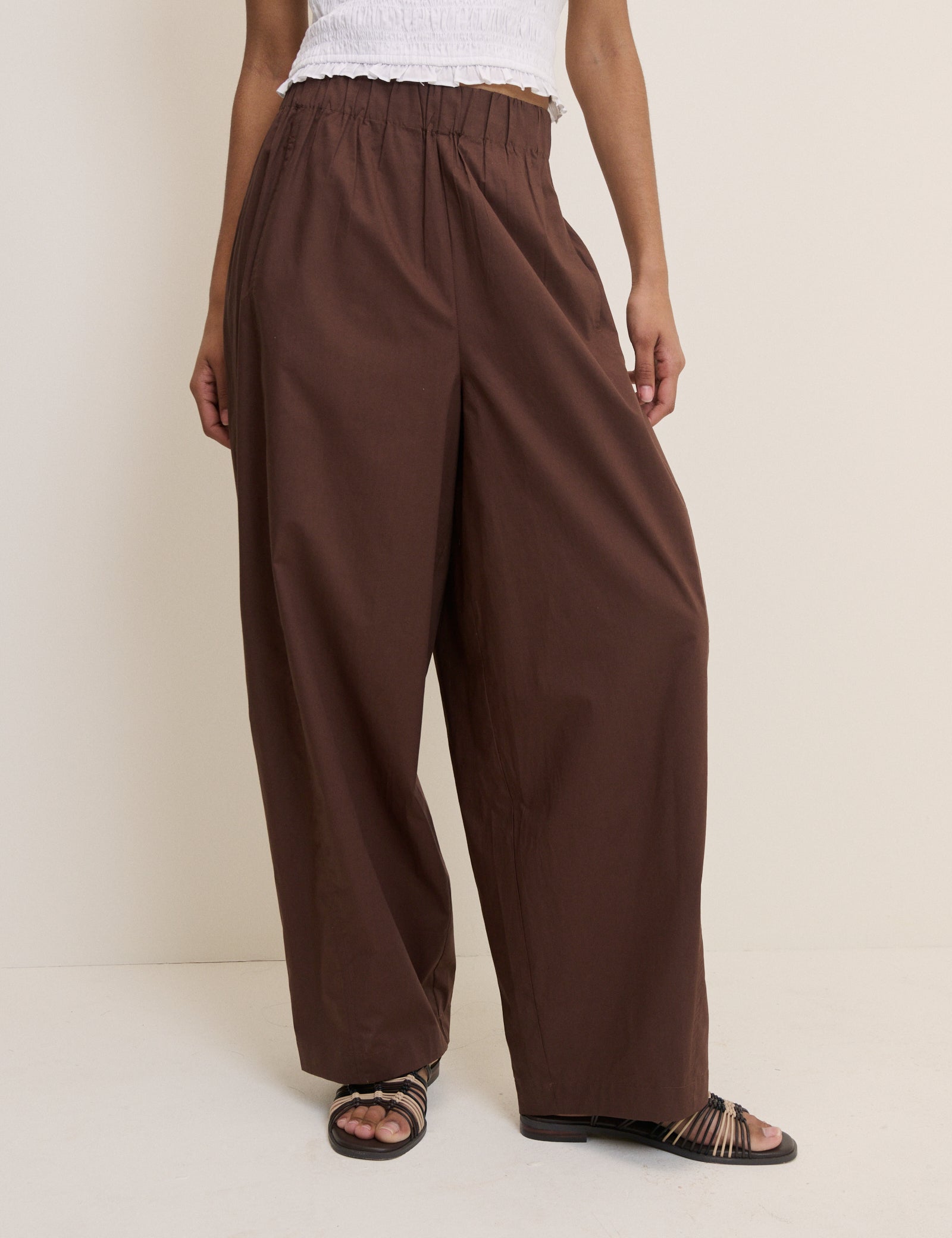 Brown Roy Balloon Trousers
