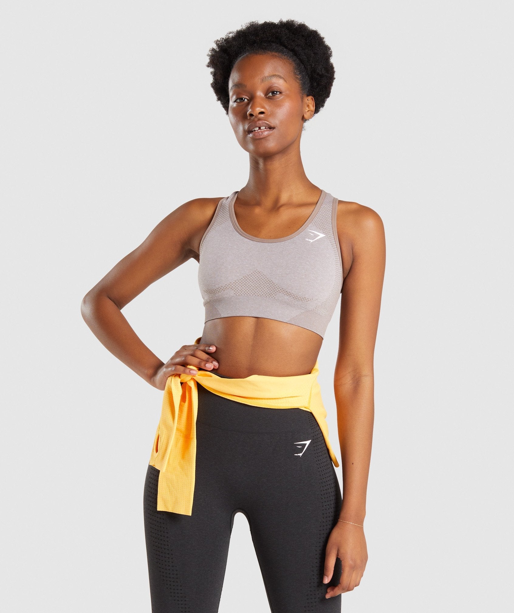 DNU - Gymshark Vital Seamless 2.0 Sports Bra - Taupe Marl