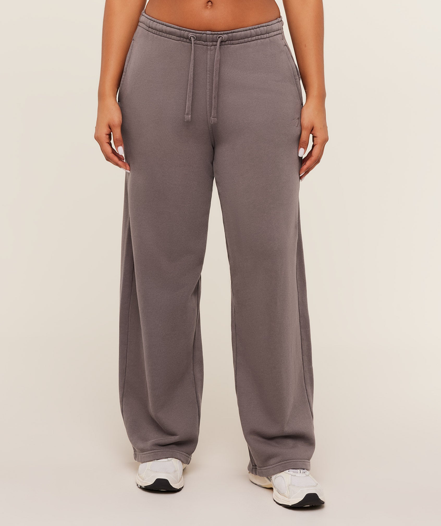 Gymshark Pump Straight Leg Pants - Cool Brown/Wash